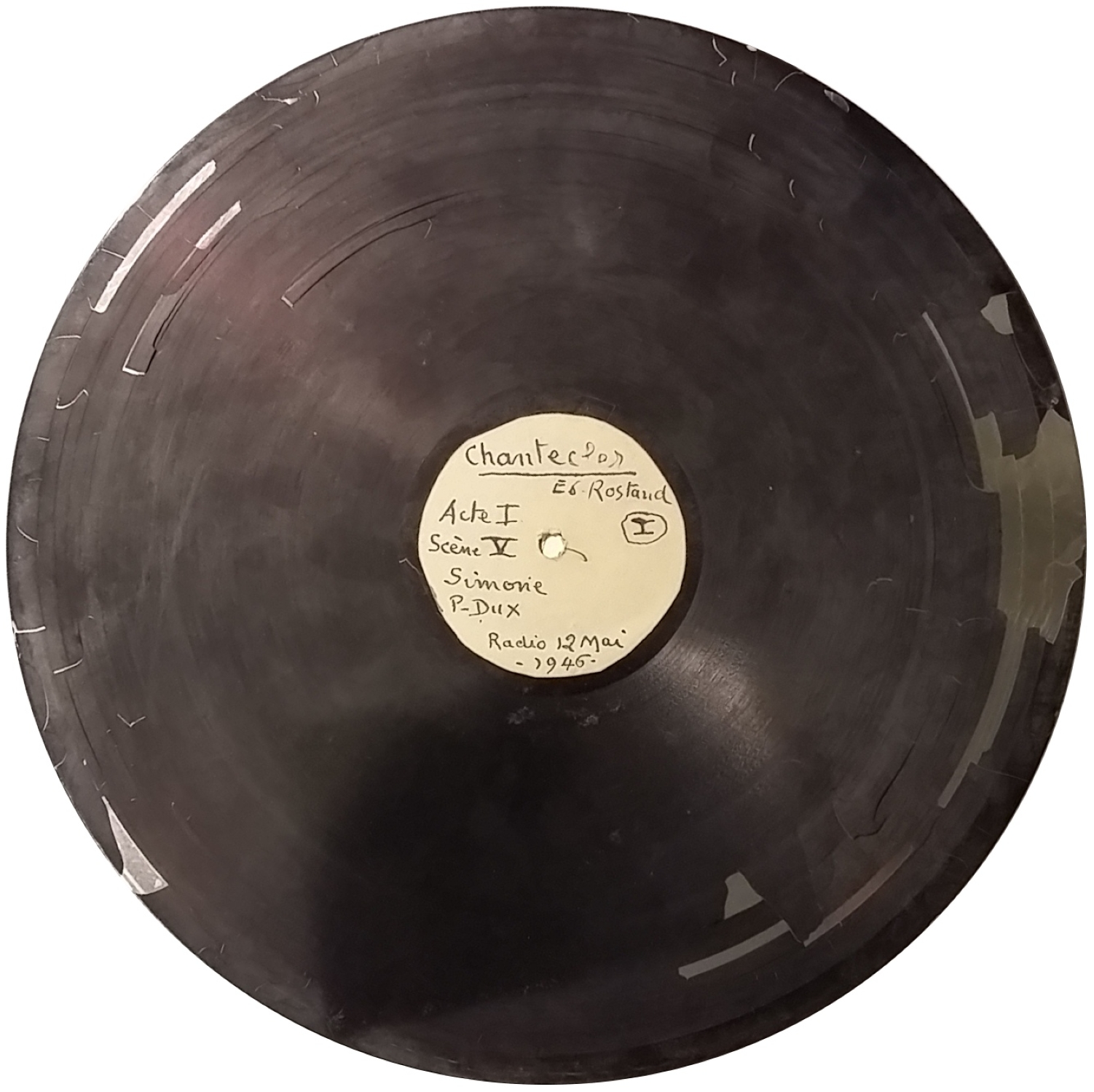 Photo du disque ou cylindre en question