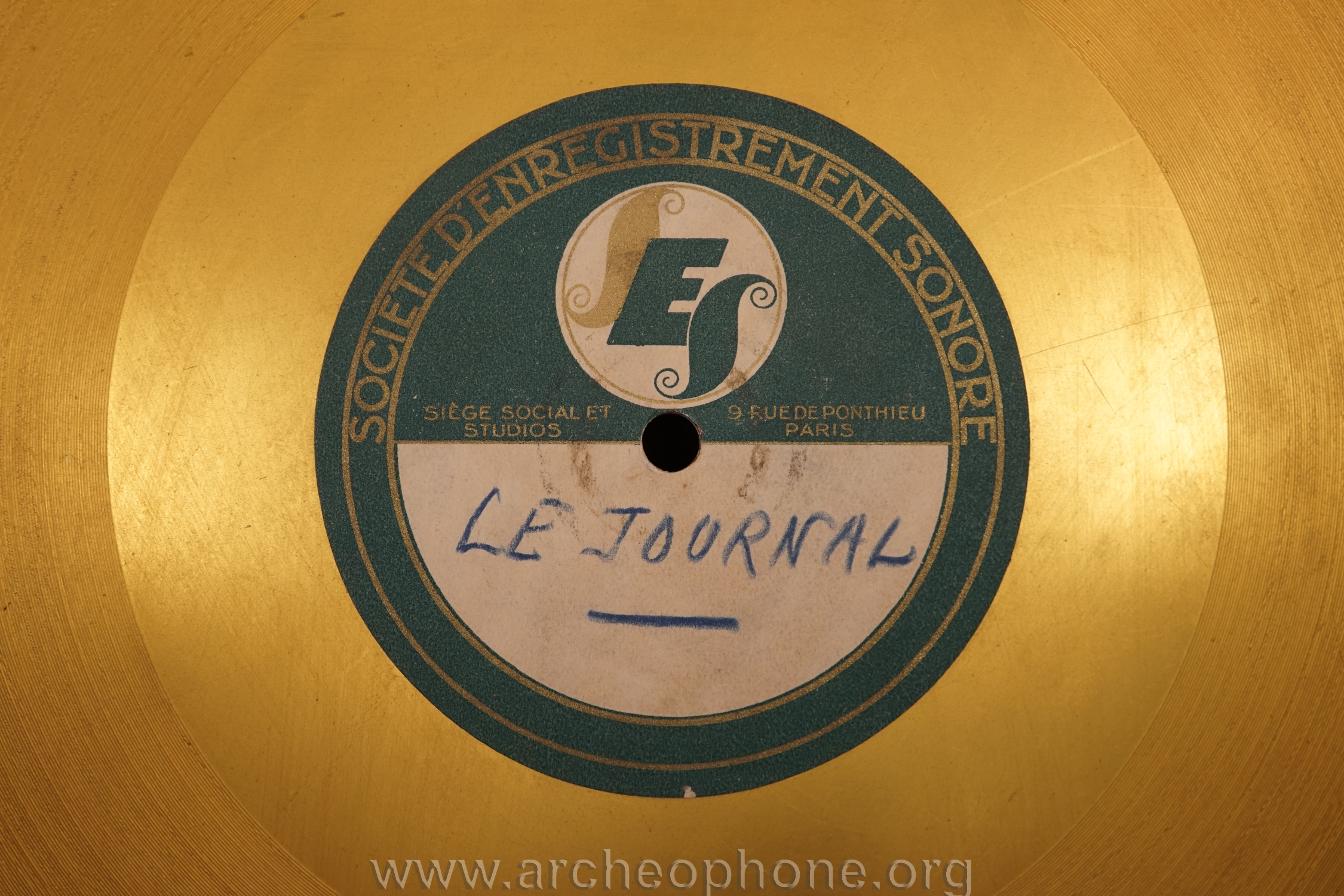 Photo du disque ou cylindre en question