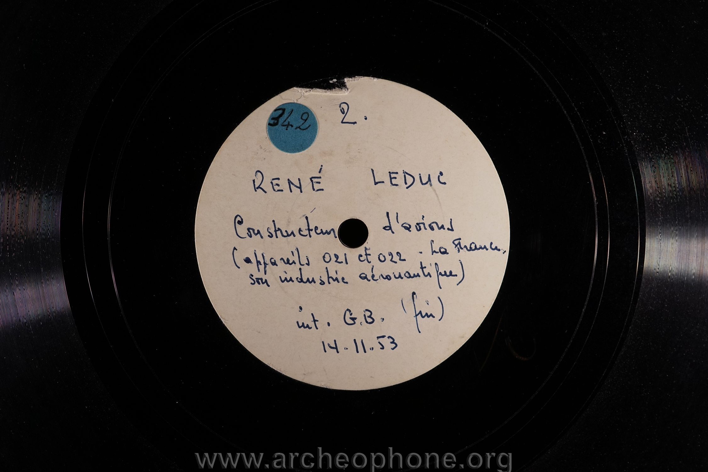 Photo du disque ou cylindre en question