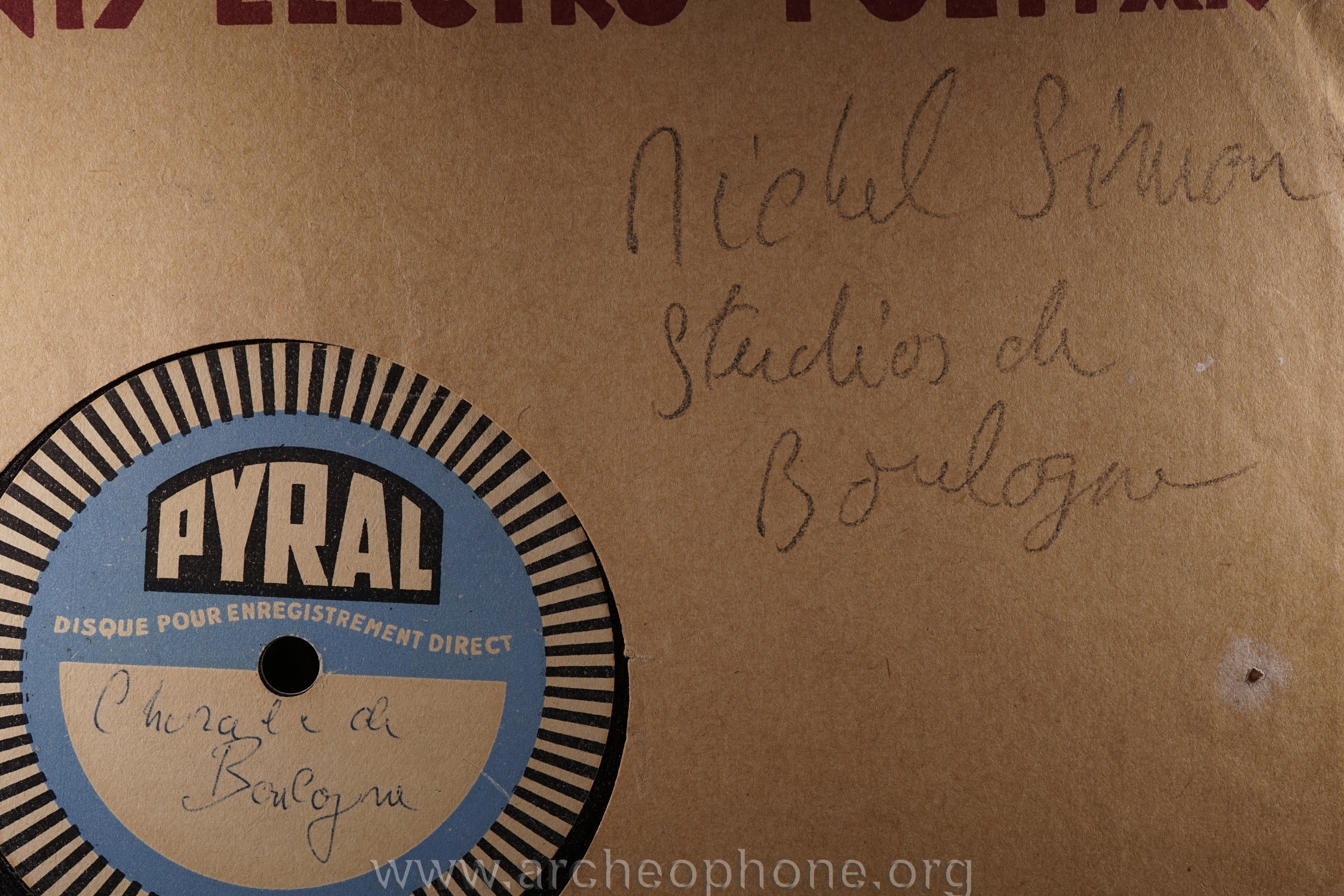 Photo du disque ou cylindre en question
