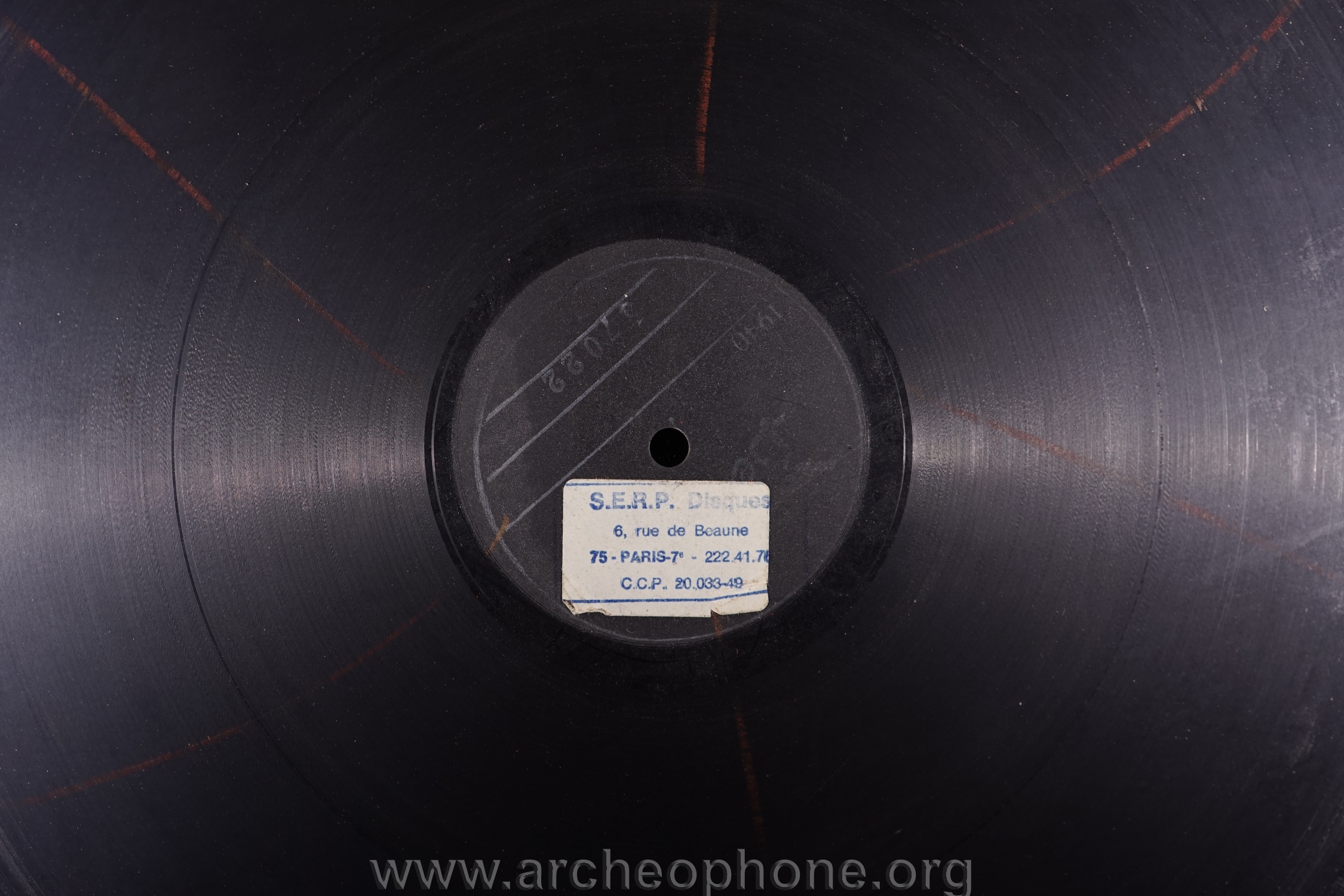 Photo du disque ou cylindre en question