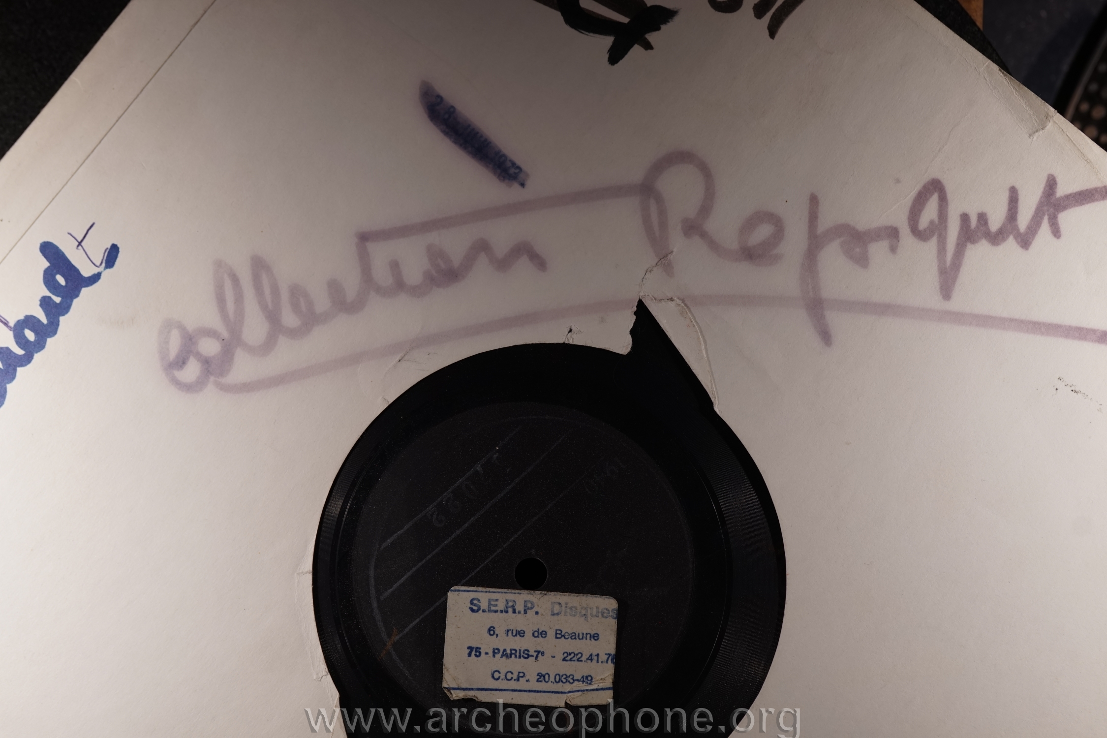 Photo du disque ou cylindre en question