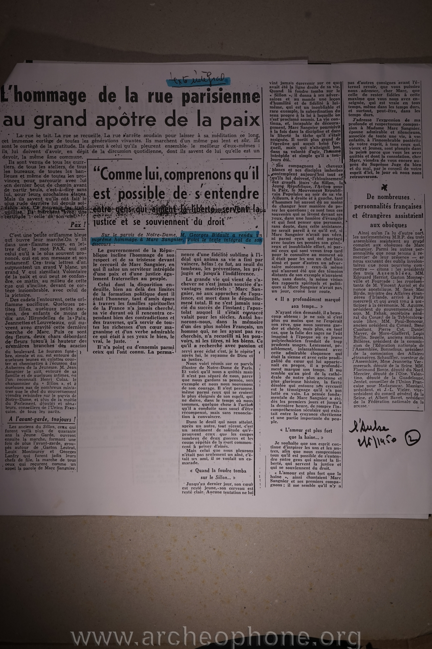 Photo du disque ou cylindre en question
