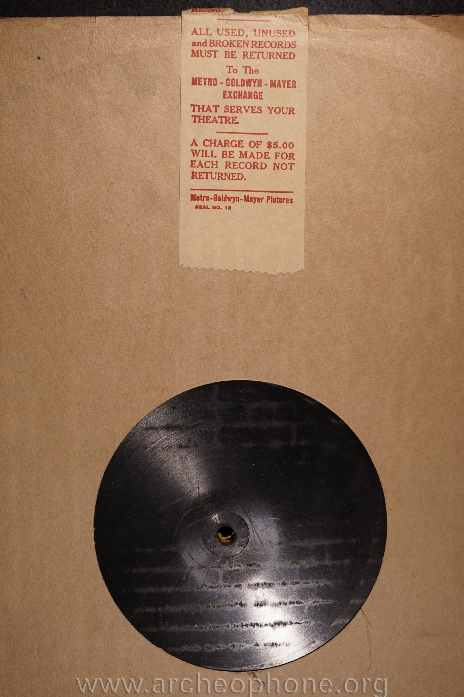 Photo du disque ou cylindre en question