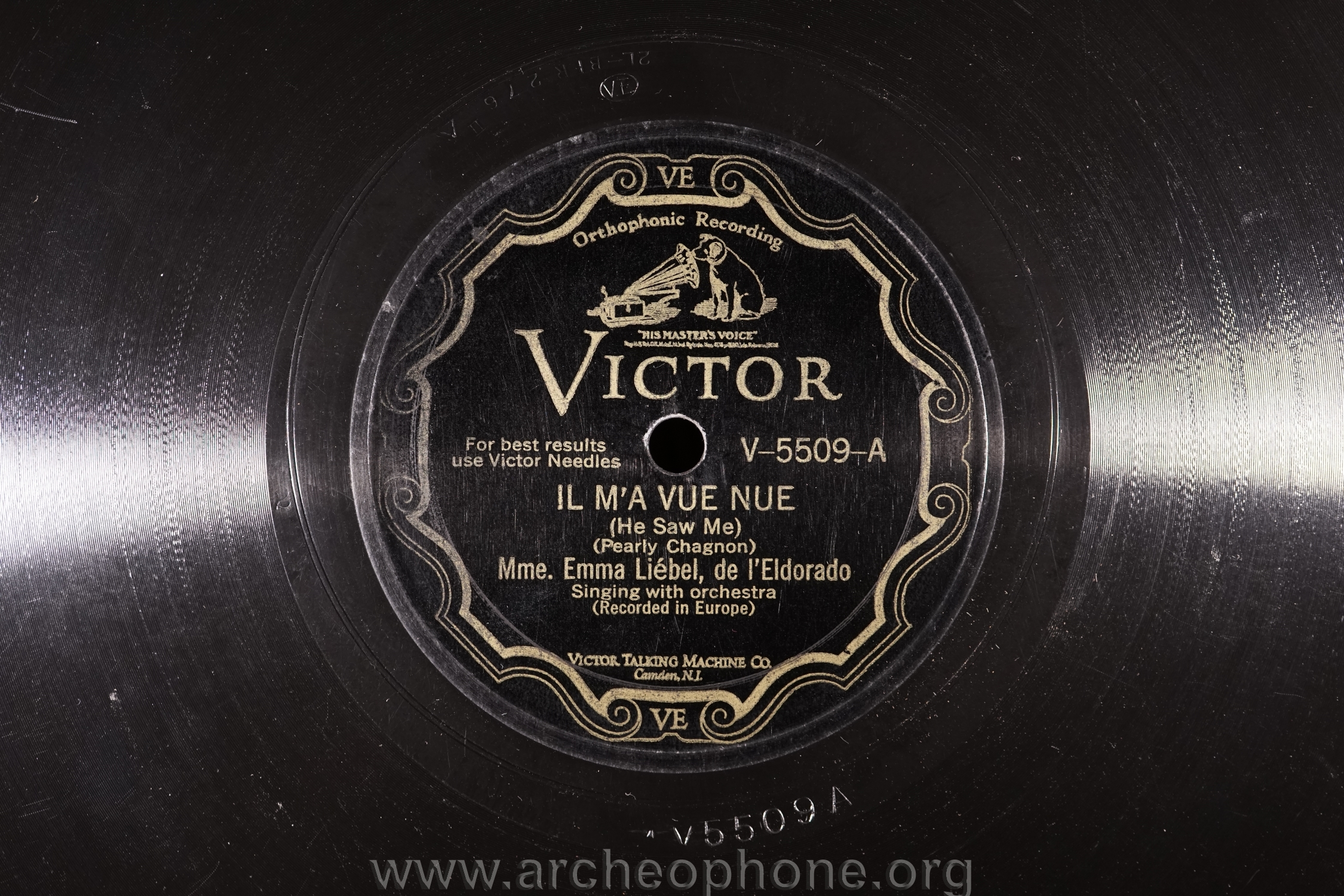 Photo du disque ou cylindre en question