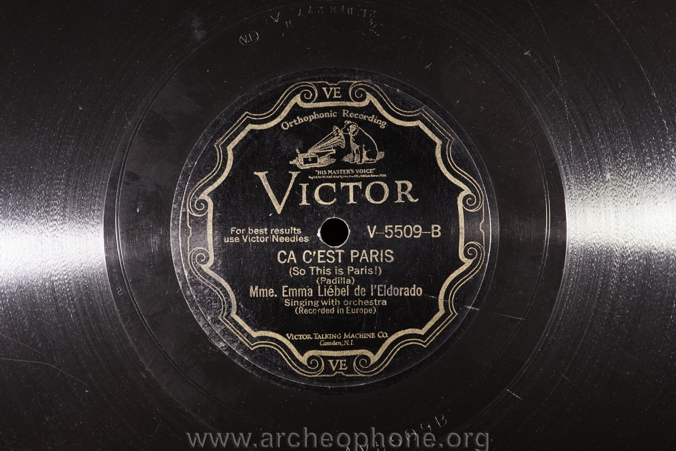 Photo du disque ou cylindre en question