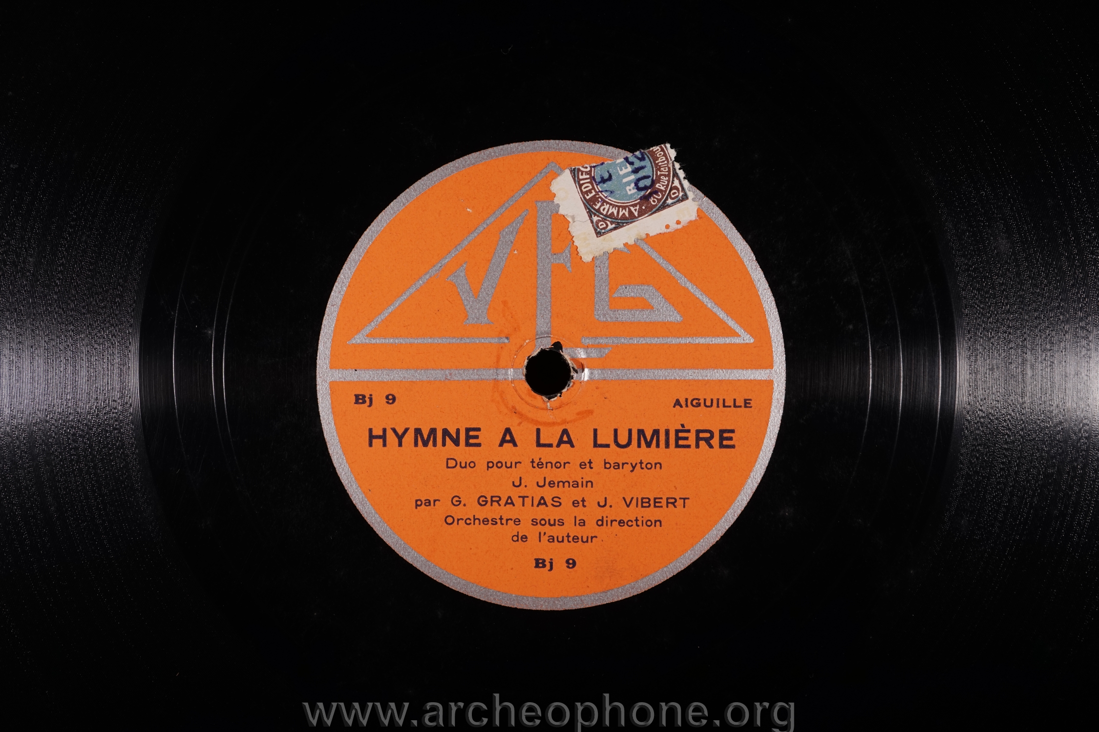 Photo du disque ou cylindre en question