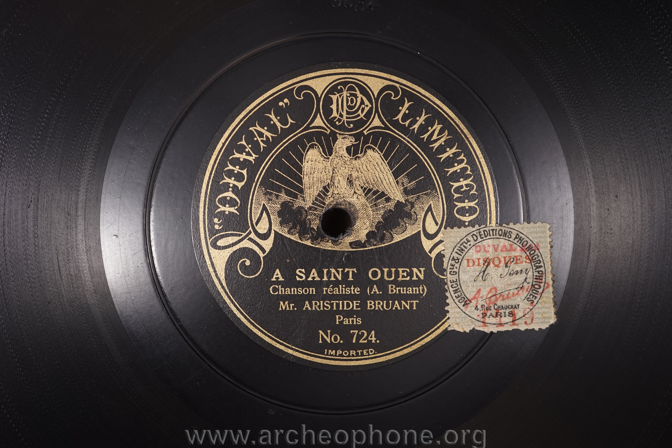 Photo du disque ou cylindre en question