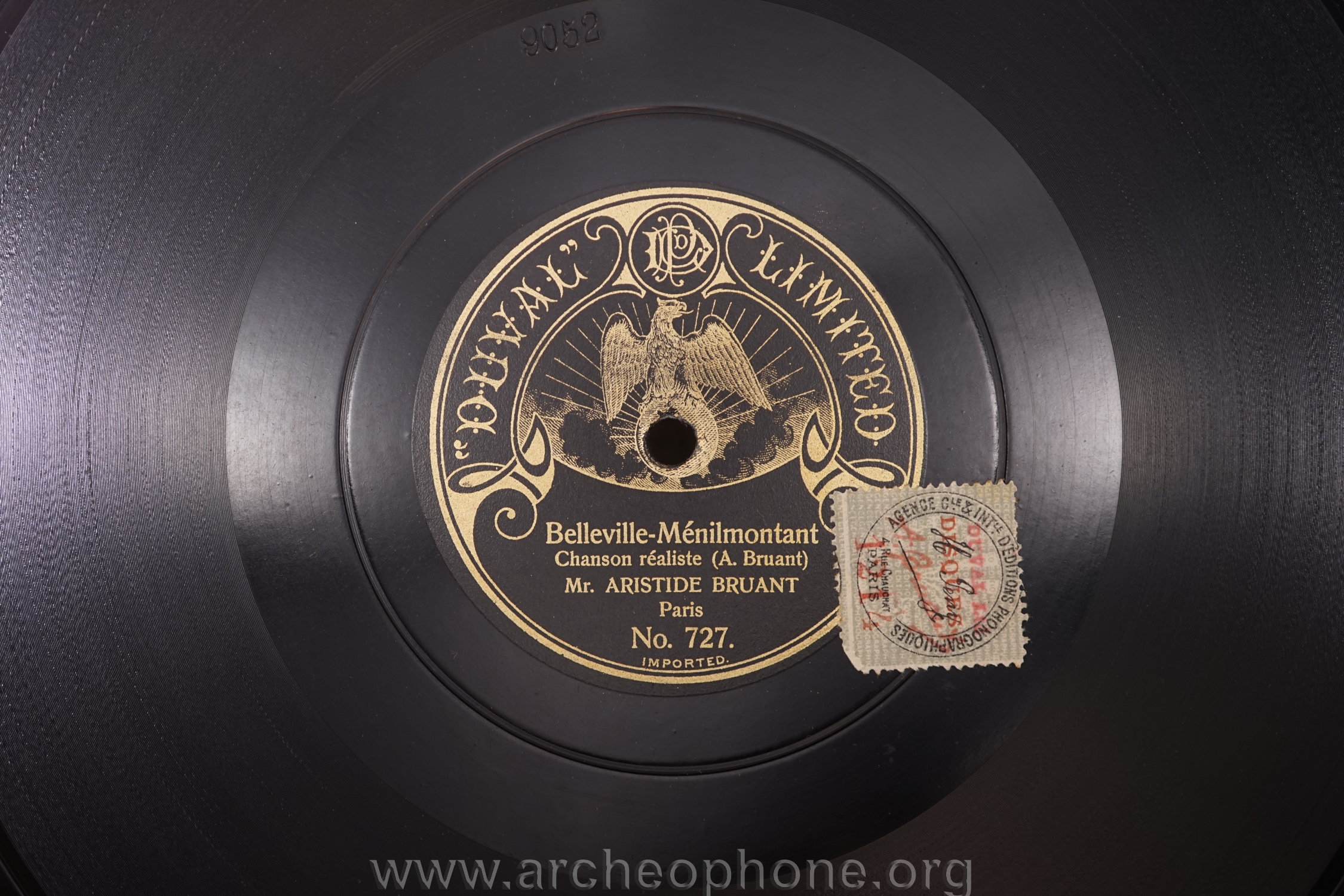 Photo du disque ou cylindre en question