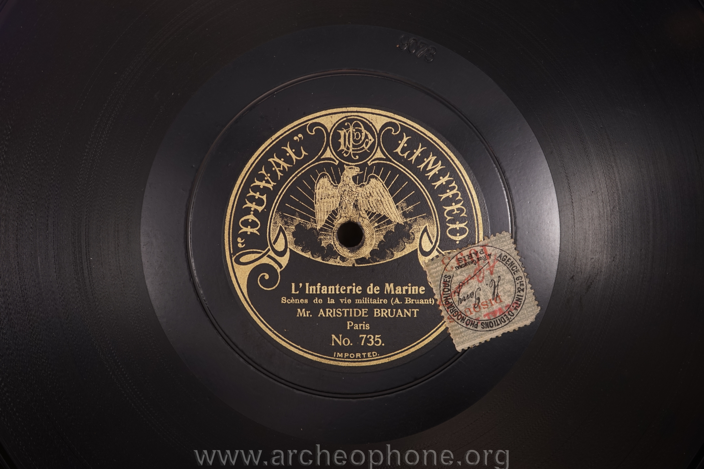 Photo du disque ou cylindre en question