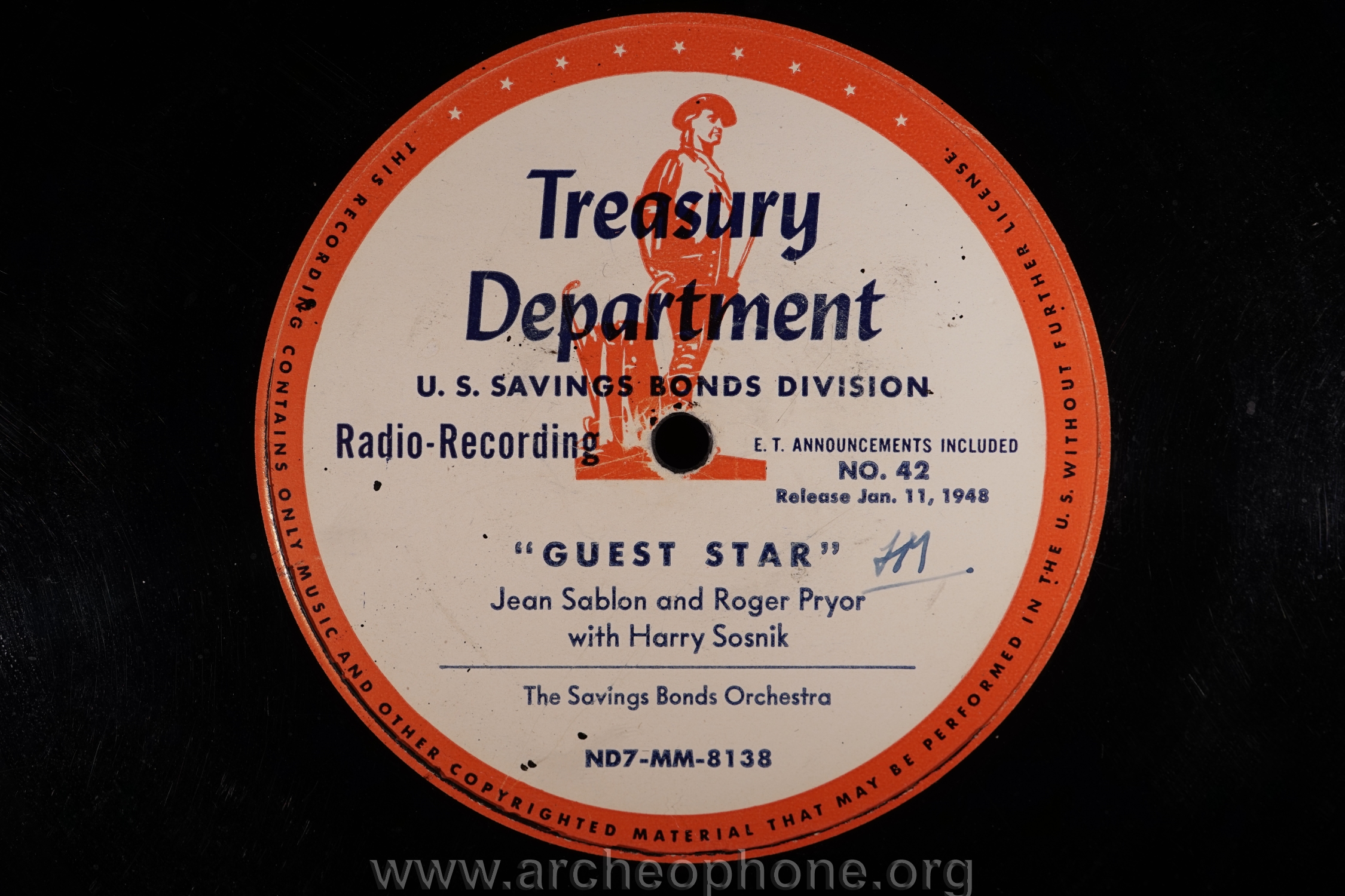 Photo du disque ou cylindre en question