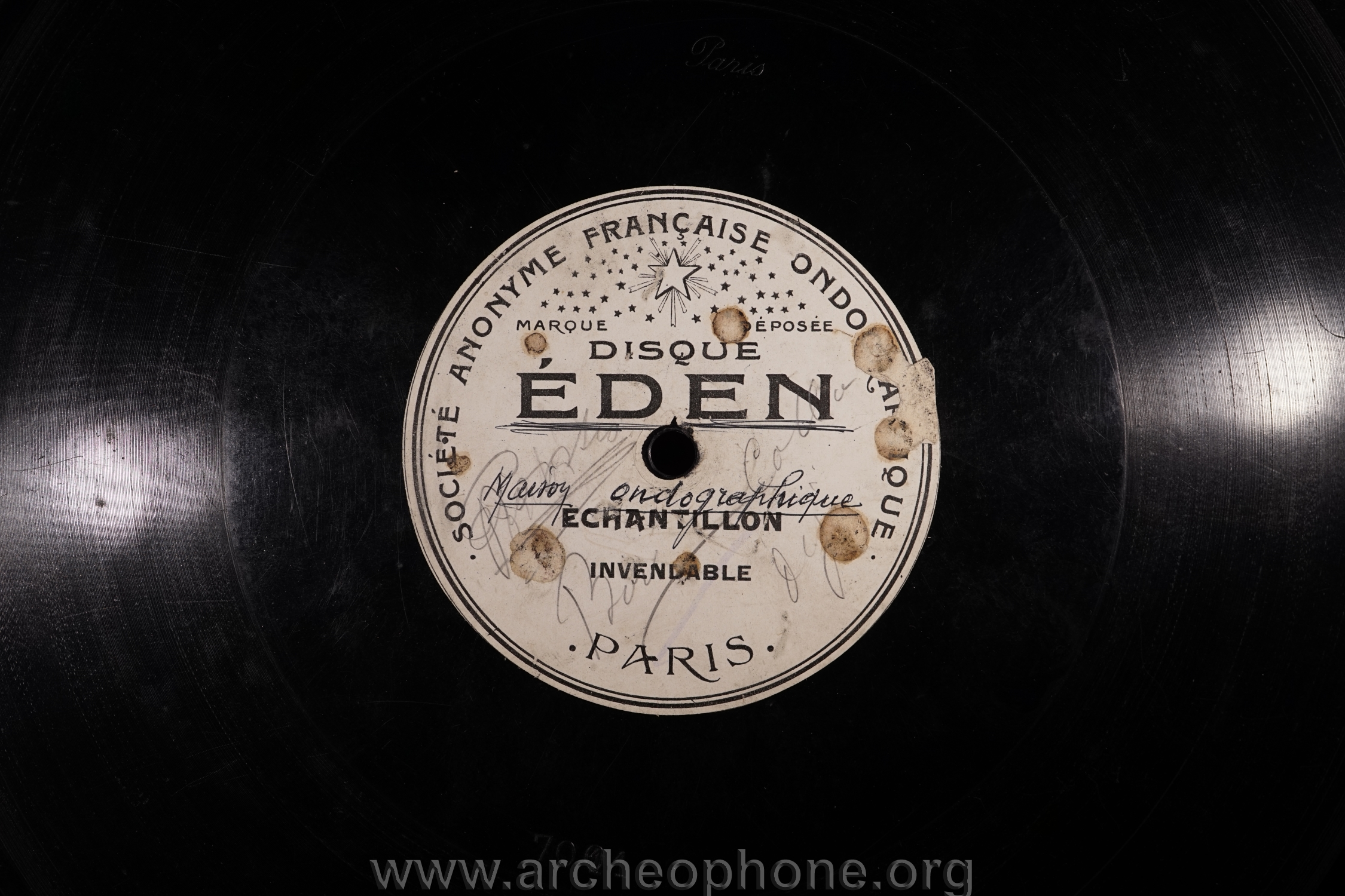 Photo du disque ou cylindre en question