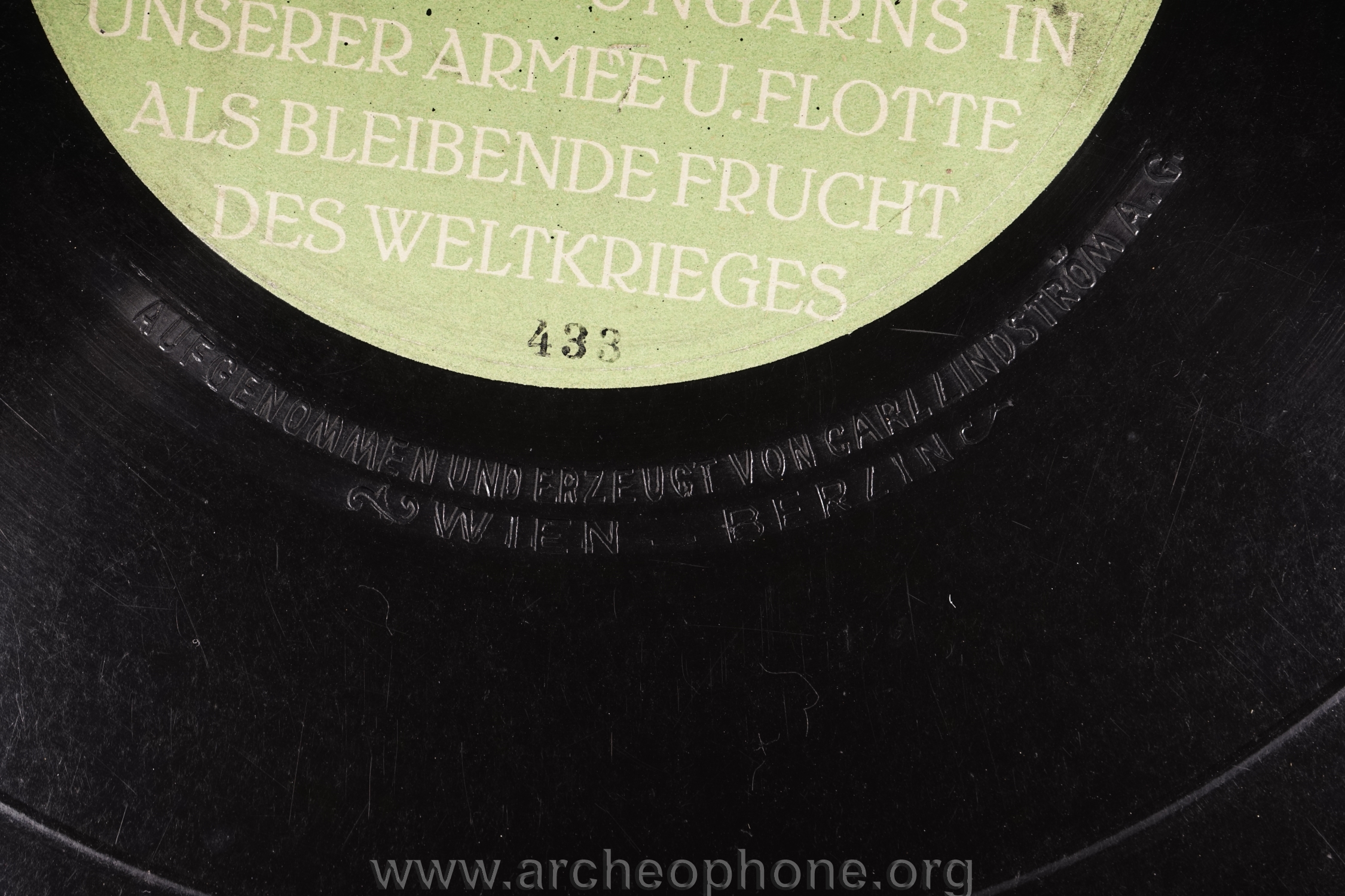 Photo du disque ou cylindre en question