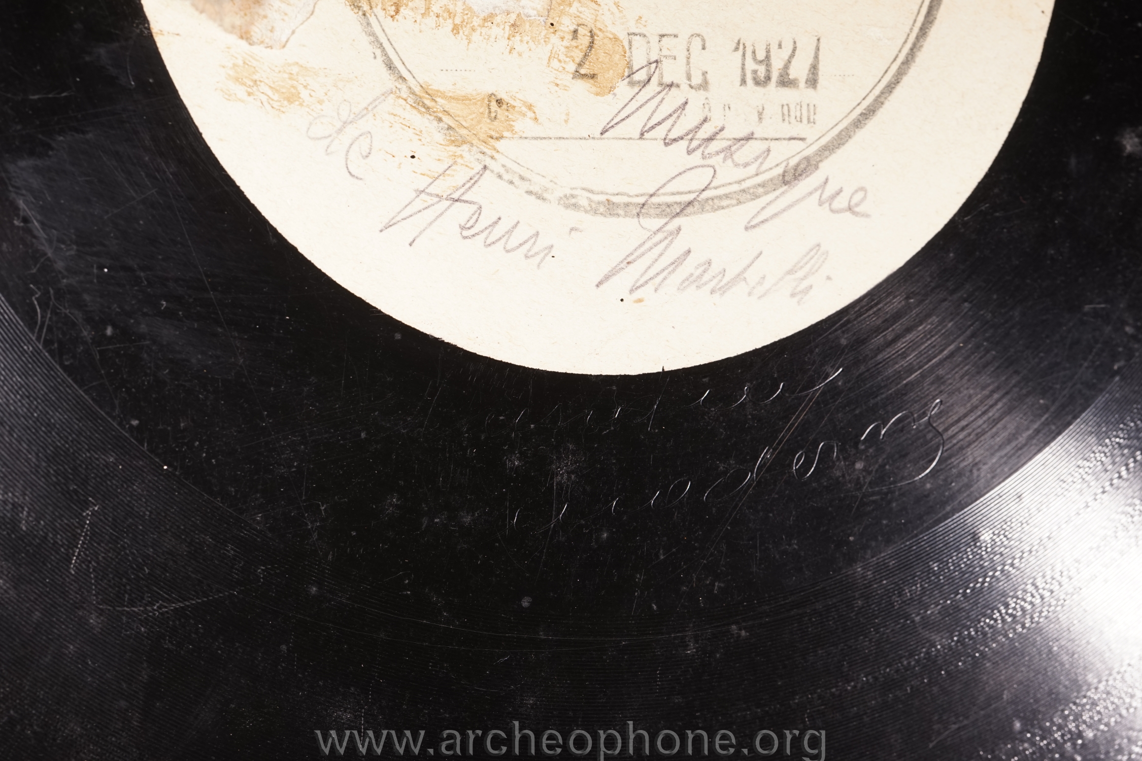 Photo du disque ou cylindre en question