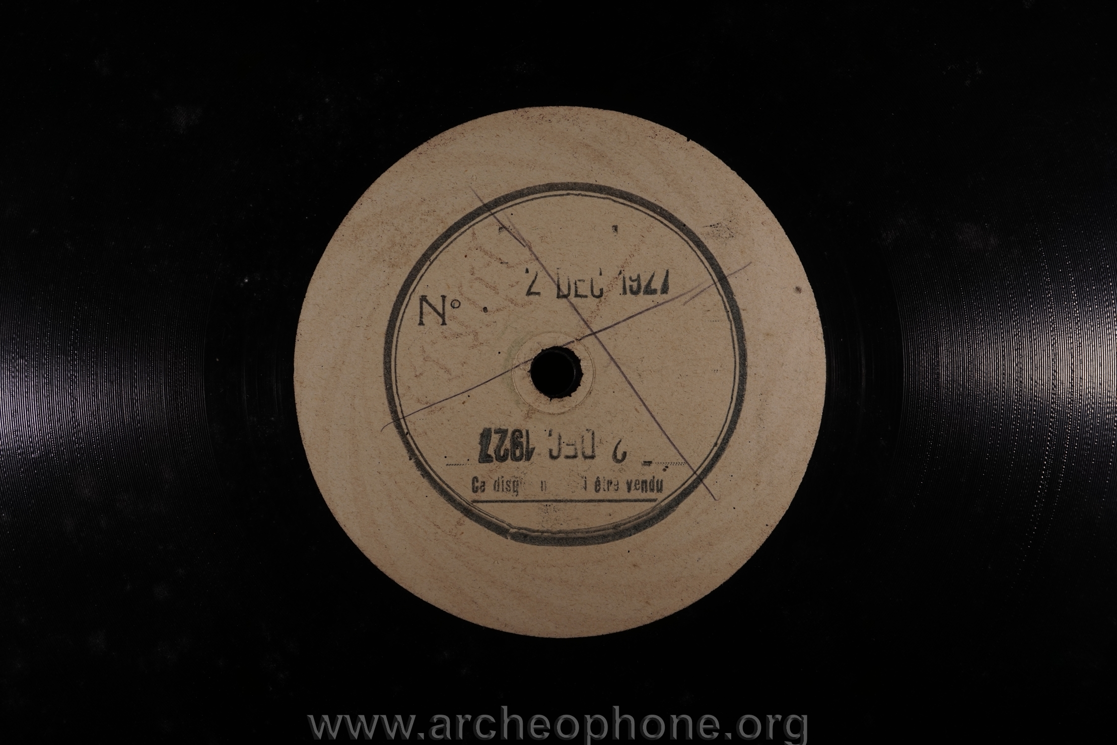 Photo du disque ou cylindre en question