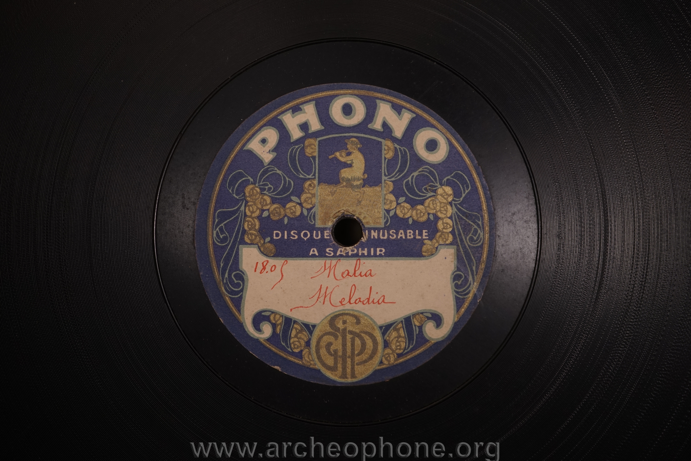 Photo du disque ou cylindre en question