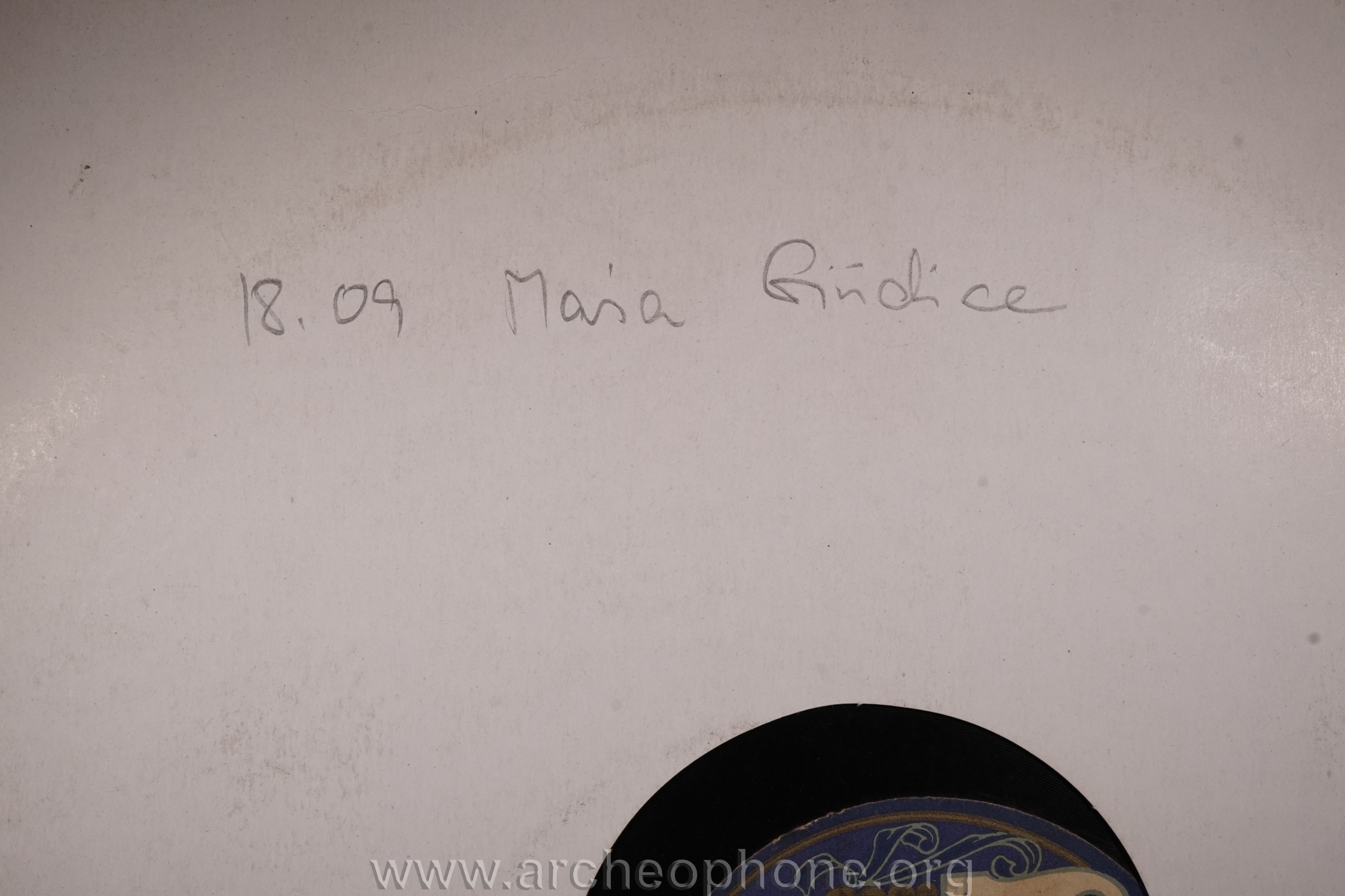 Photo du disque ou cylindre en question