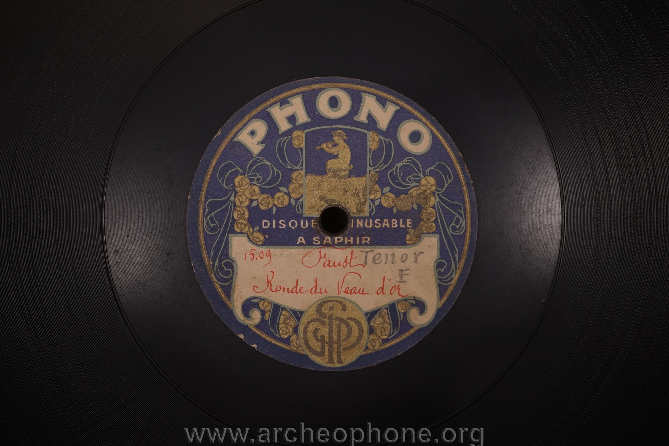 Photo du disque ou cylindre en question