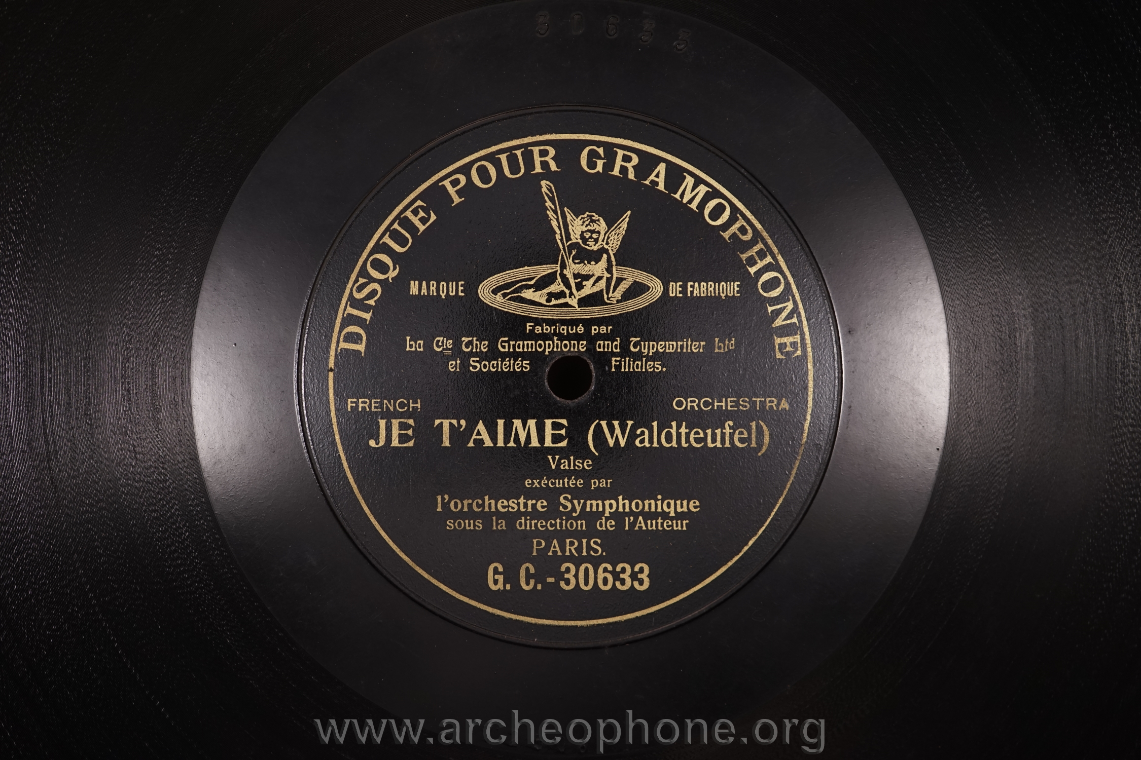 Photo du disque ou cylindre en question