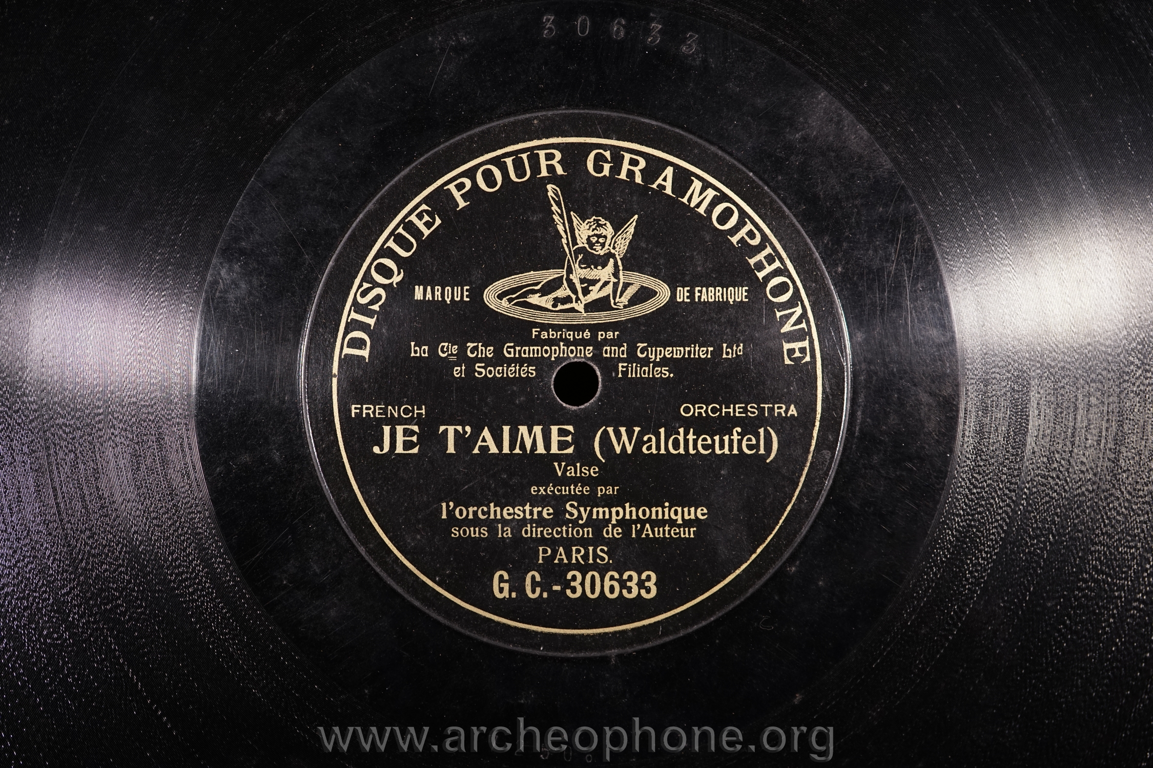 Photo du disque ou cylindre en question