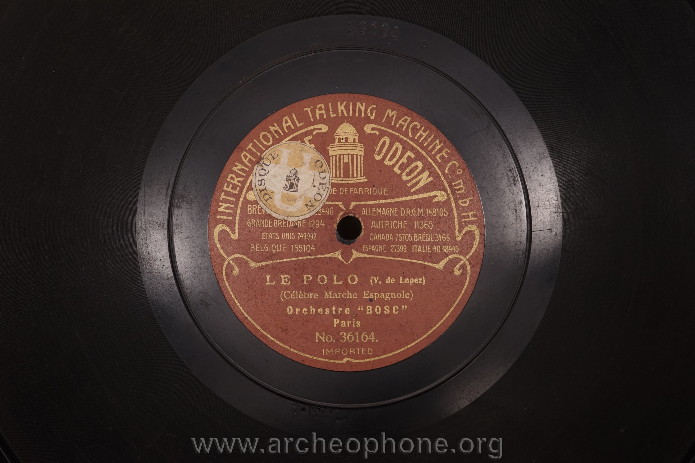 Photo du disque ou cylindre en question