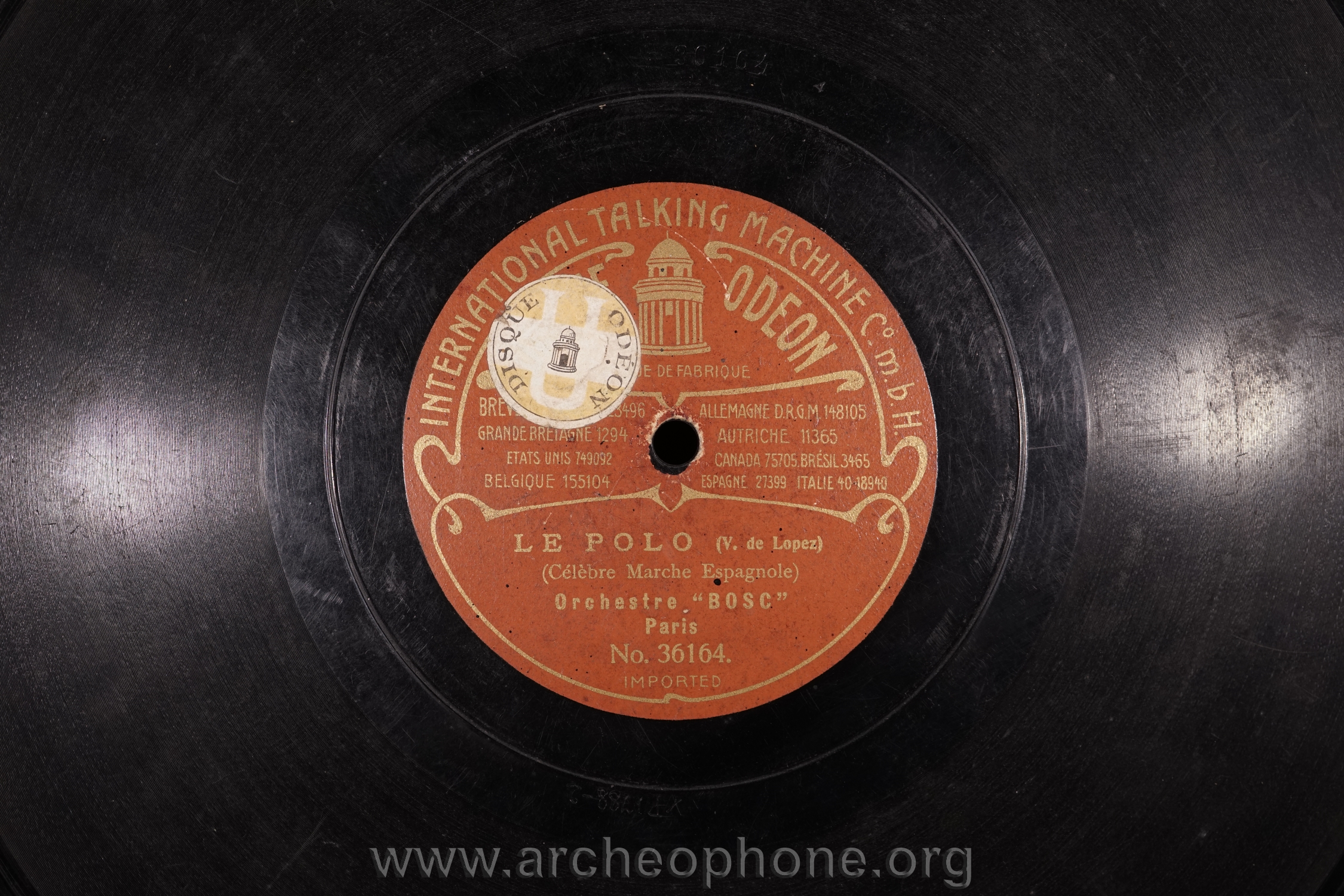 Photo du disque ou cylindre en question