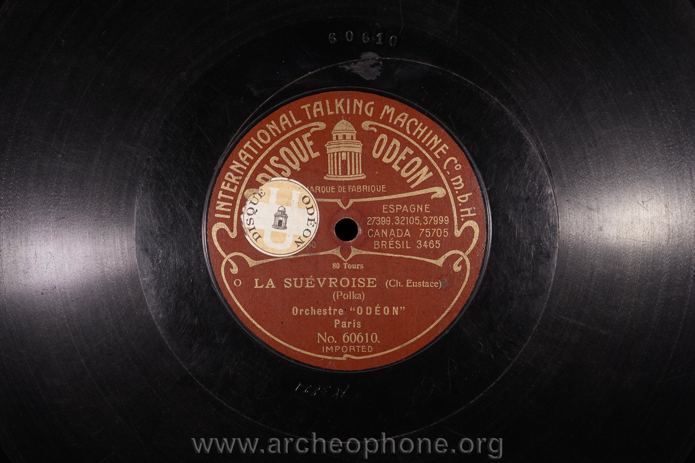 Photo du disque ou cylindre en question