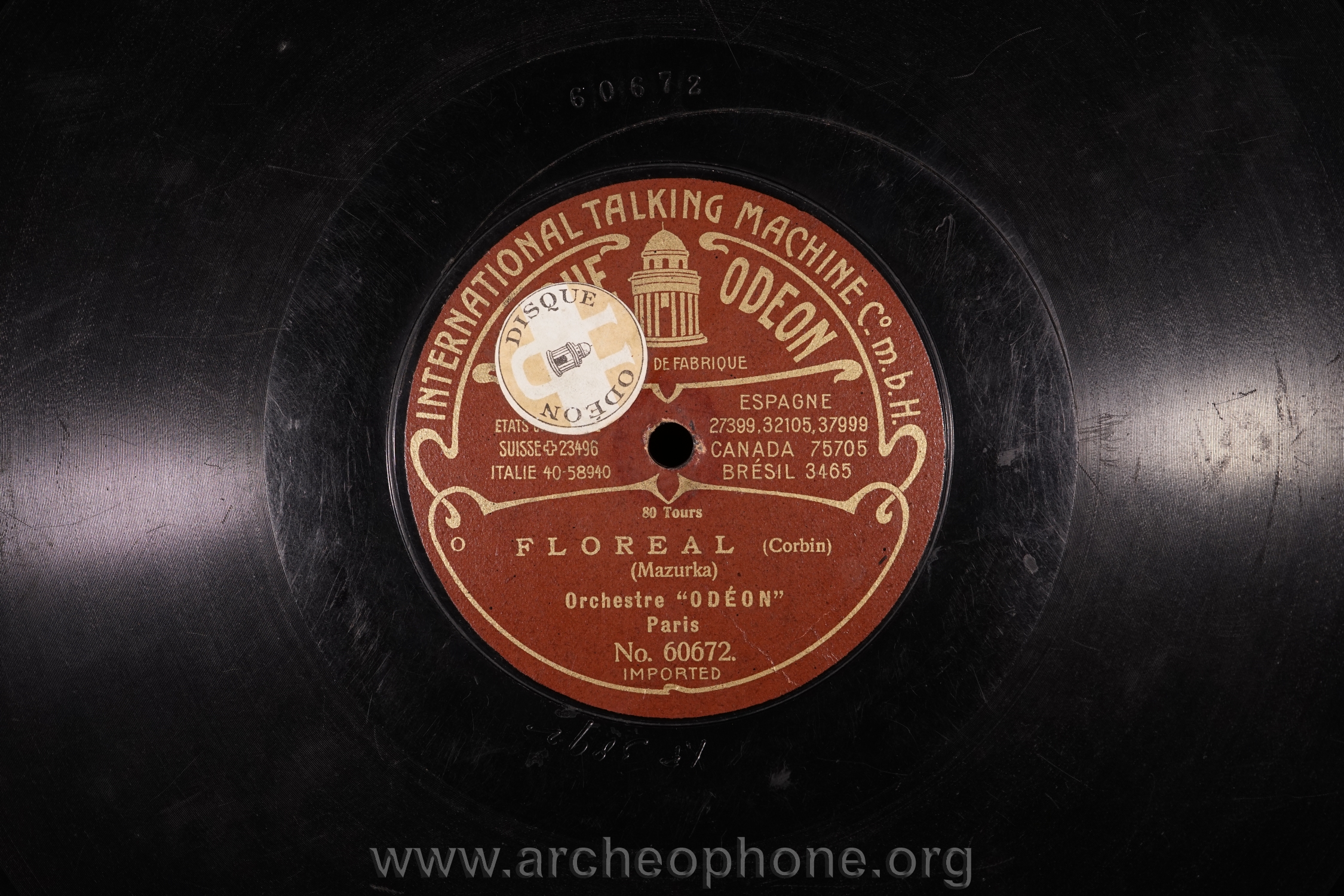 Photo du disque ou cylindre en question