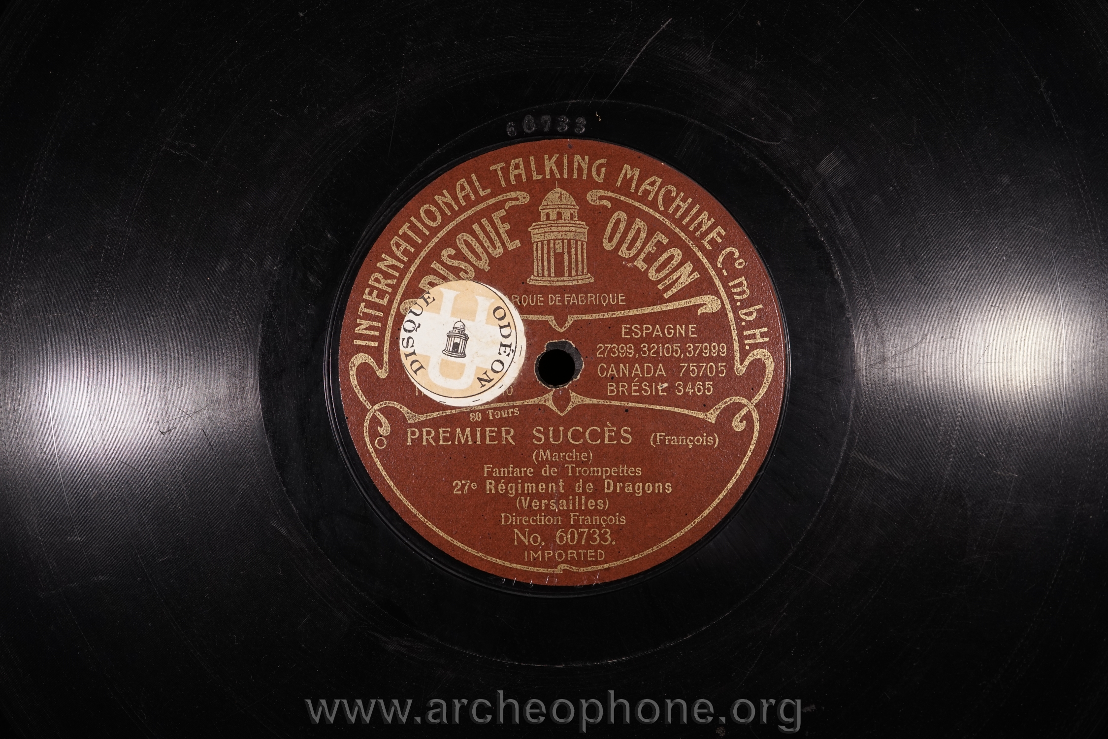 Photo du disque ou cylindre en question