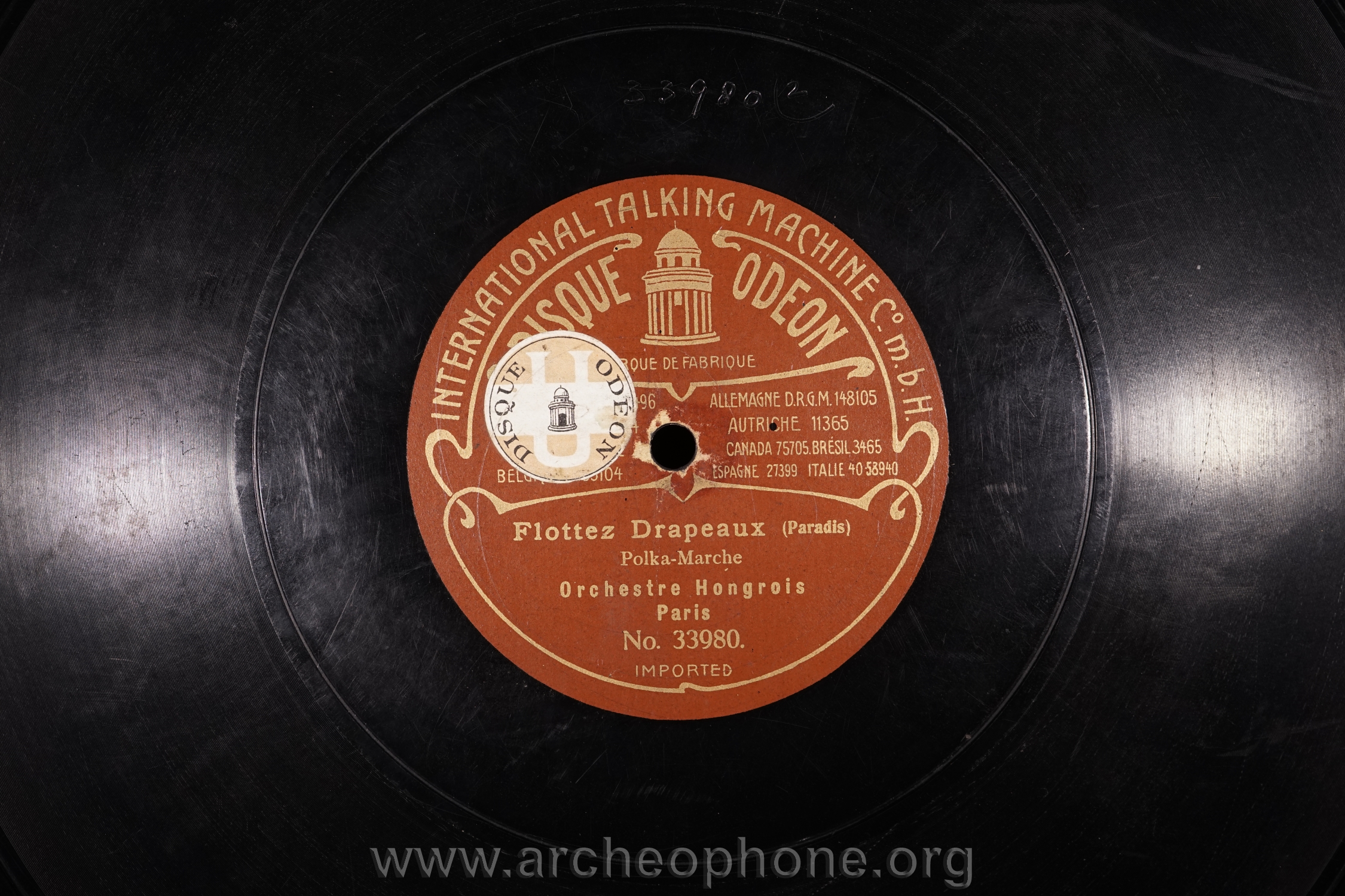 Photo du disque ou cylindre en question