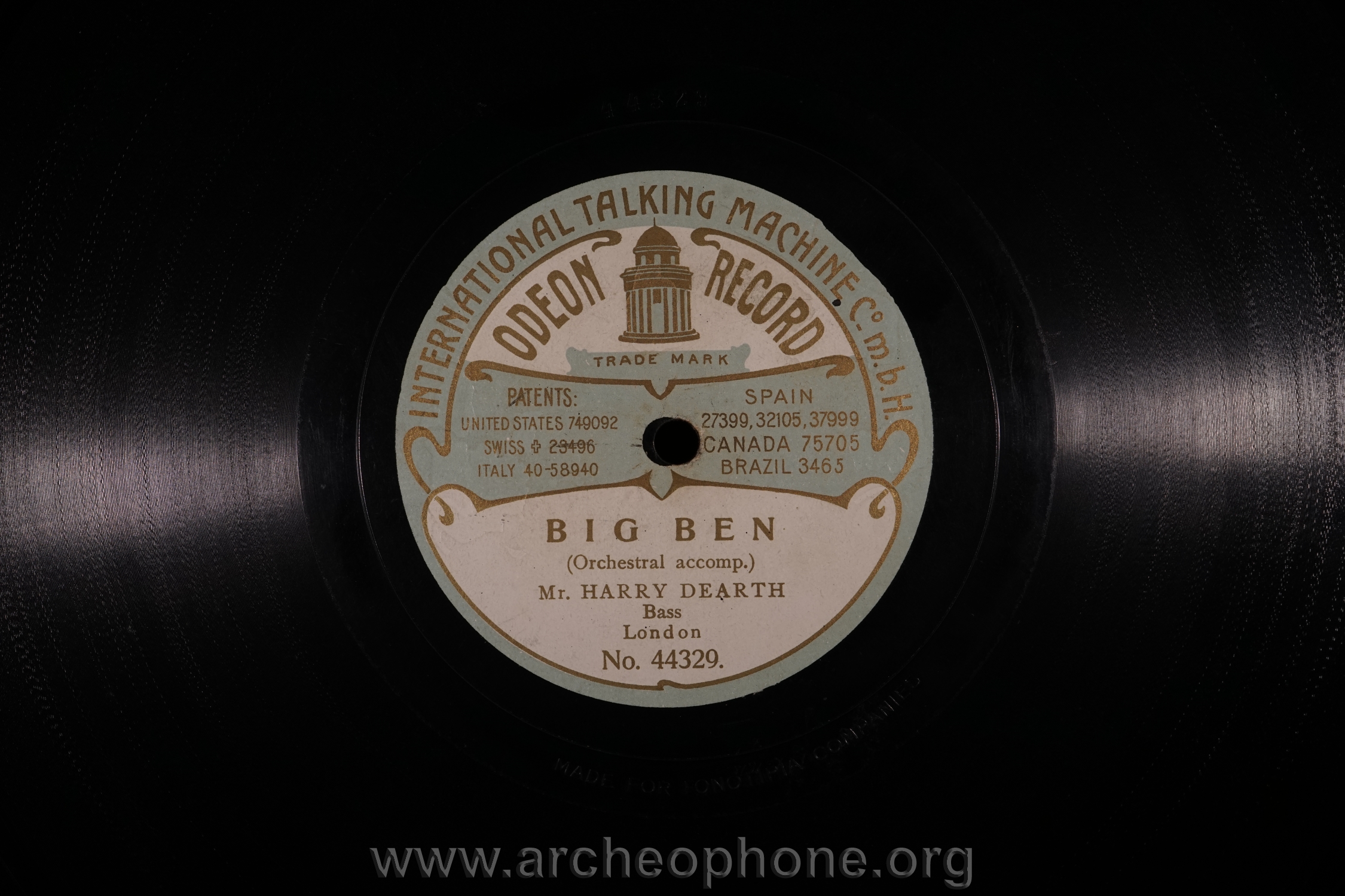 Photo du disque ou cylindre en question