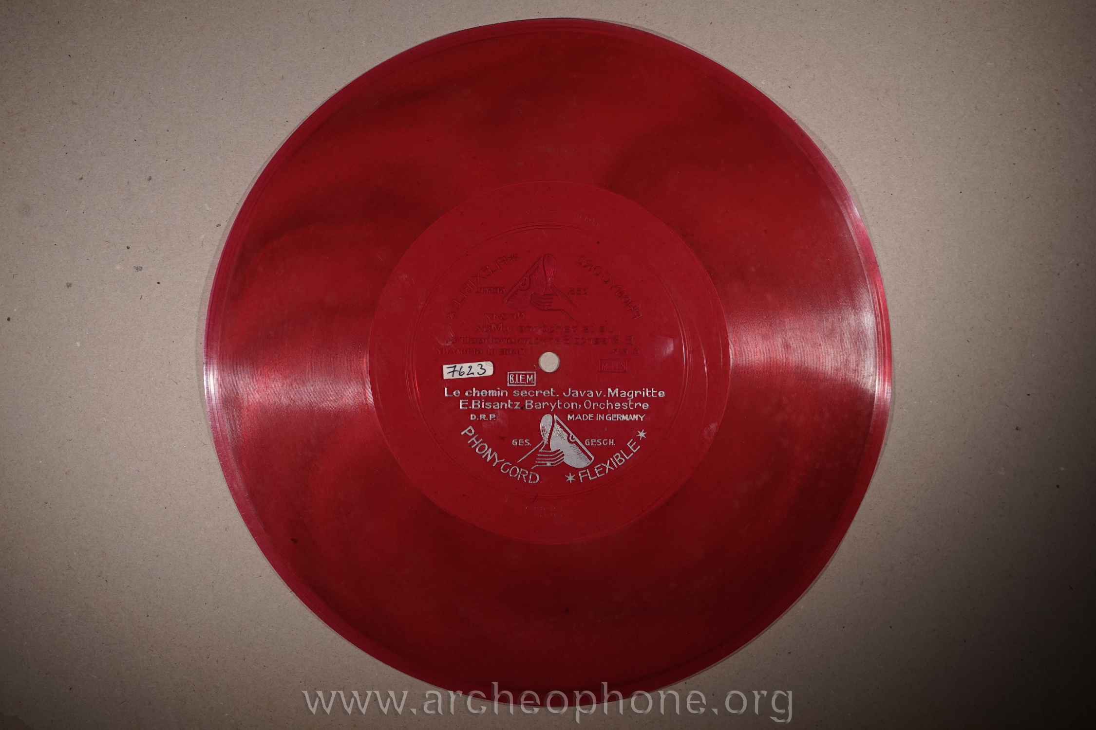 Photo du disque ou cylindre en question