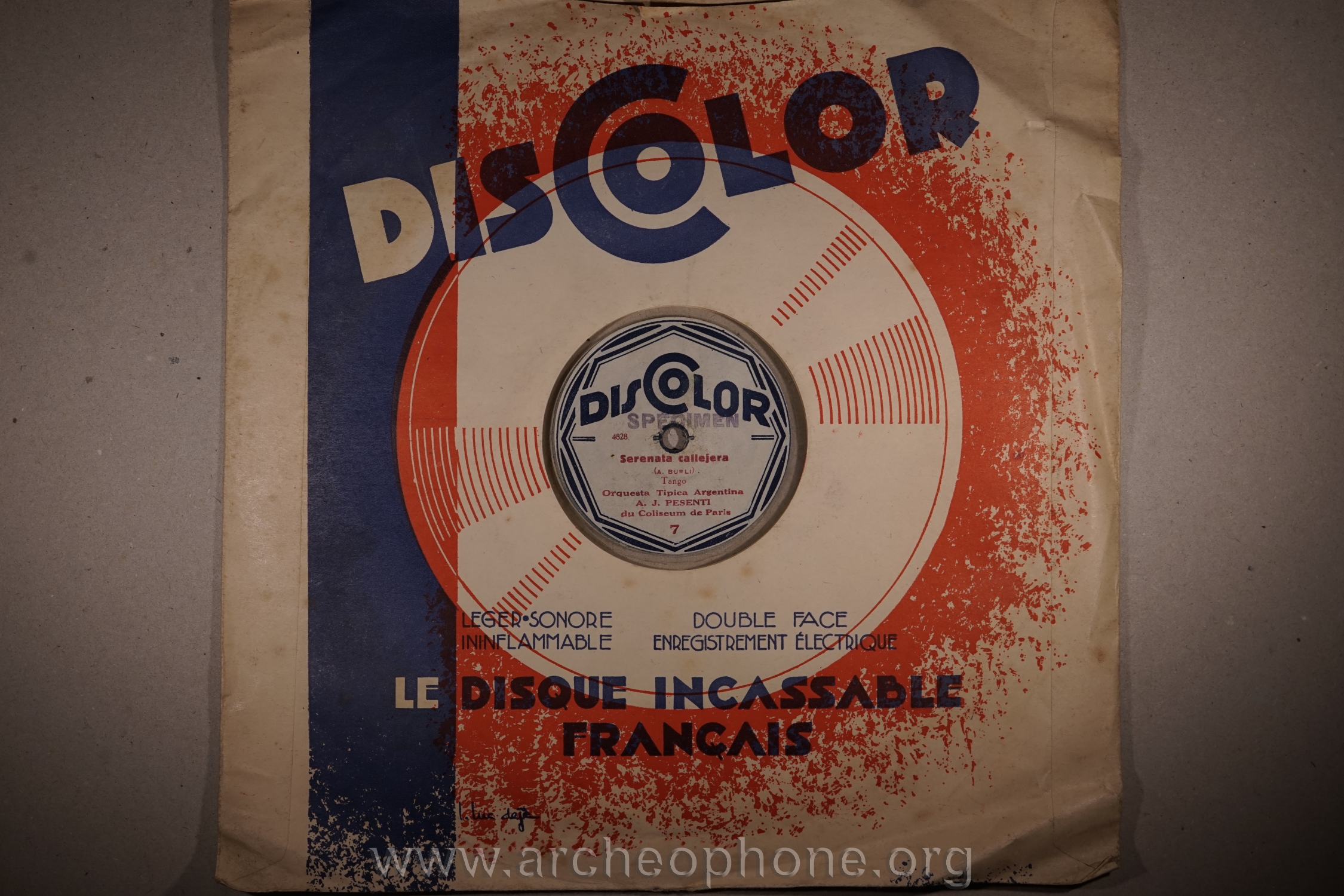 Photo du disque ou cylindre en question