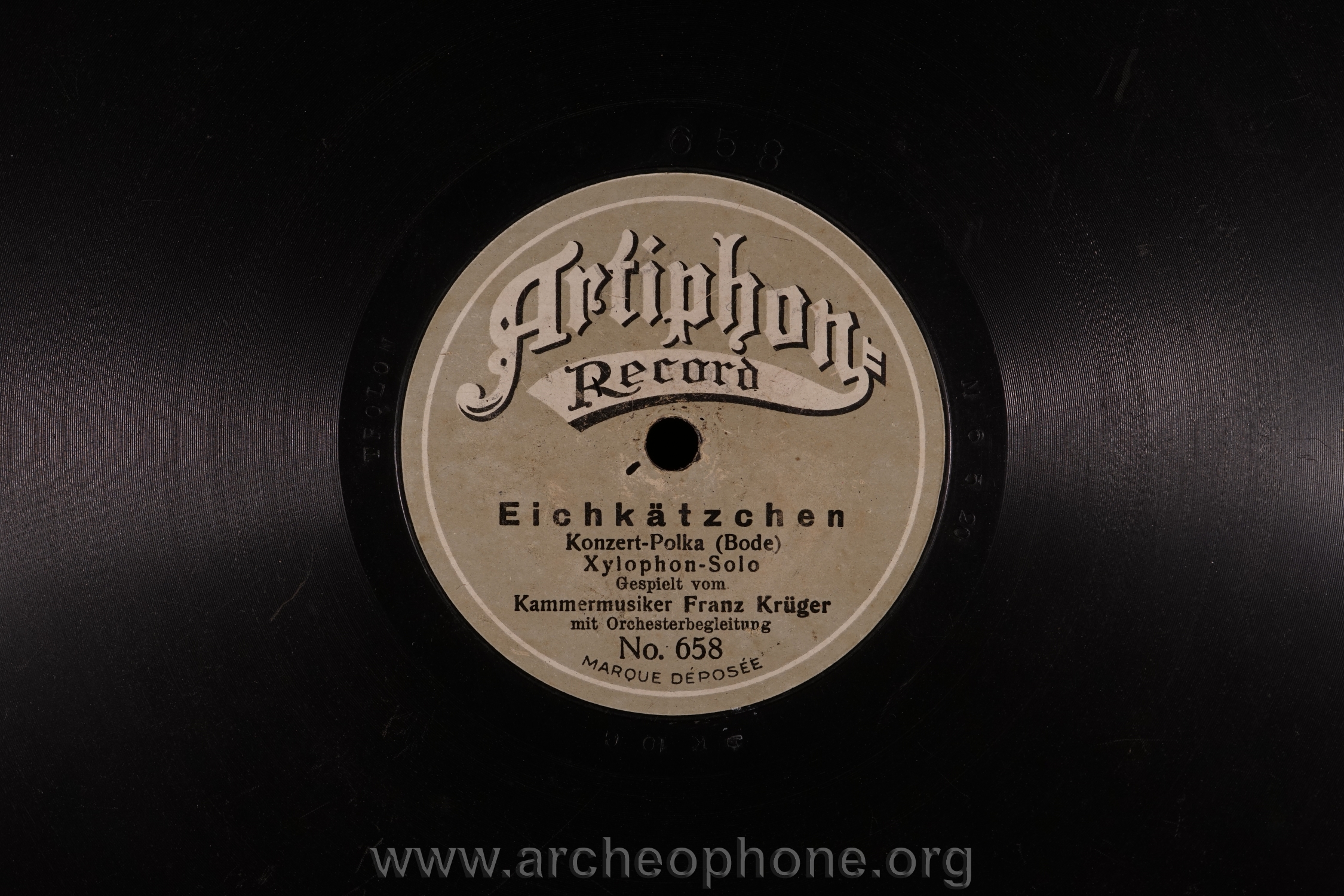 Photo du disque ou cylindre en question