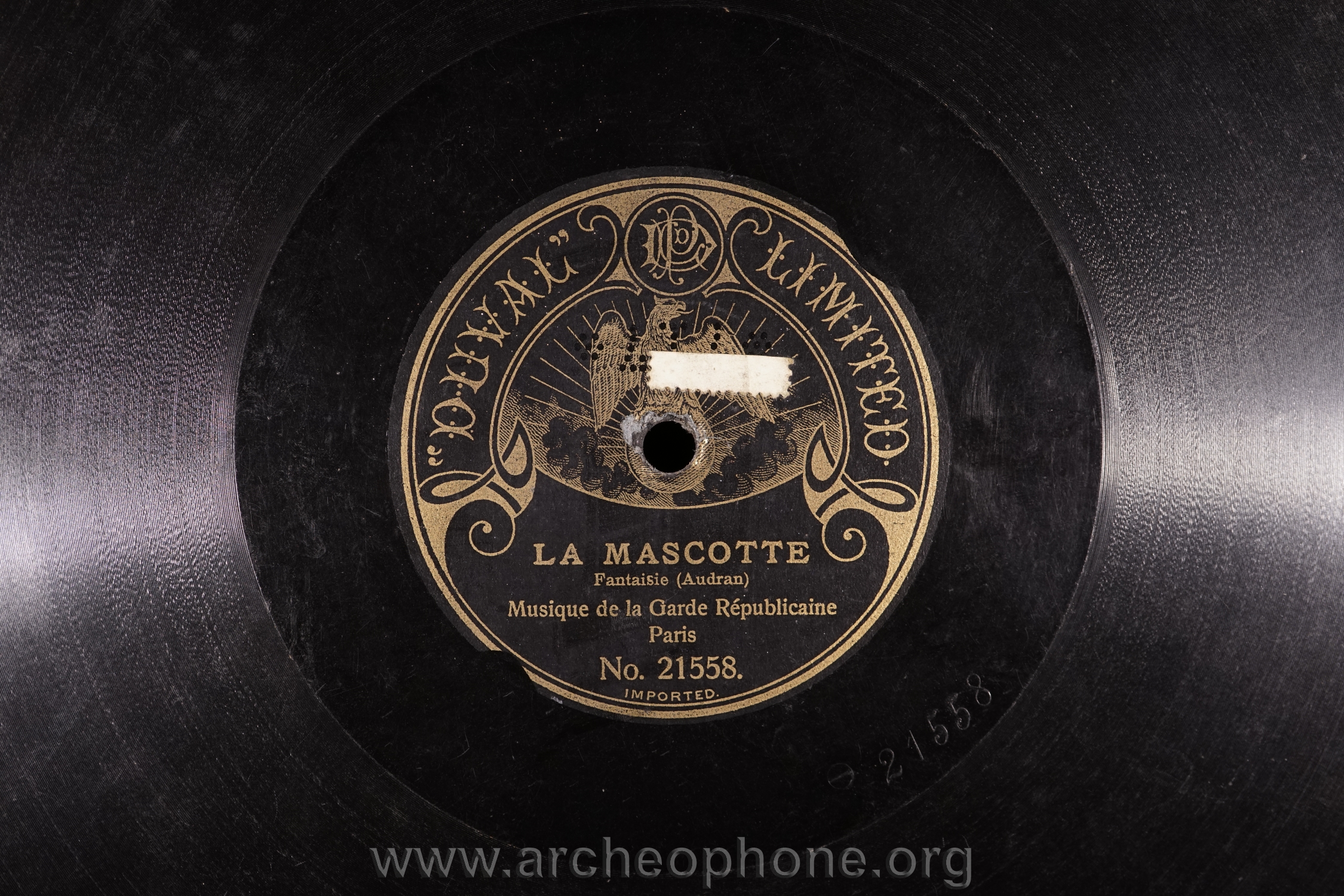 Photo du disque ou cylindre en question