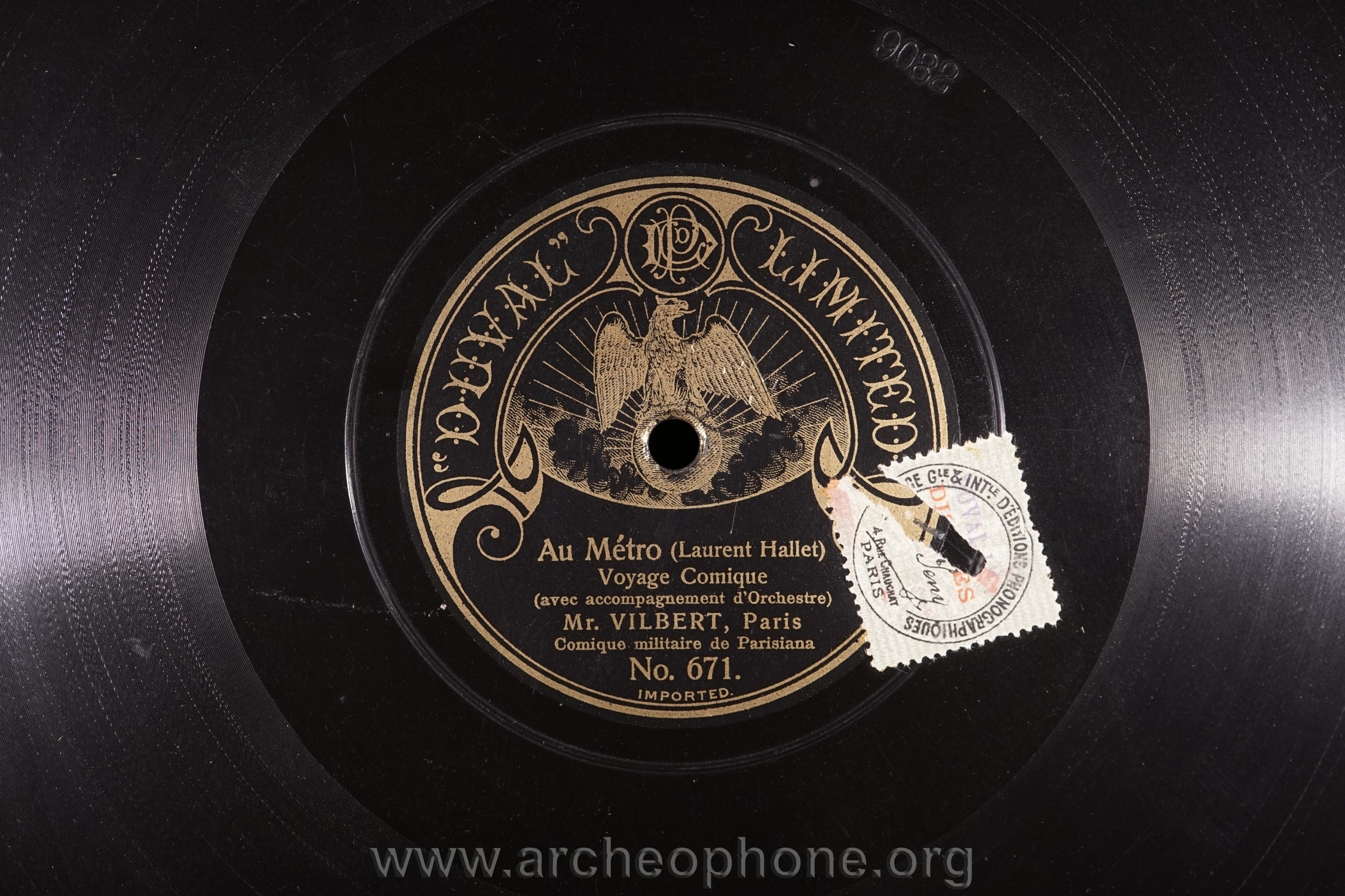 Photo du disque ou cylindre en question