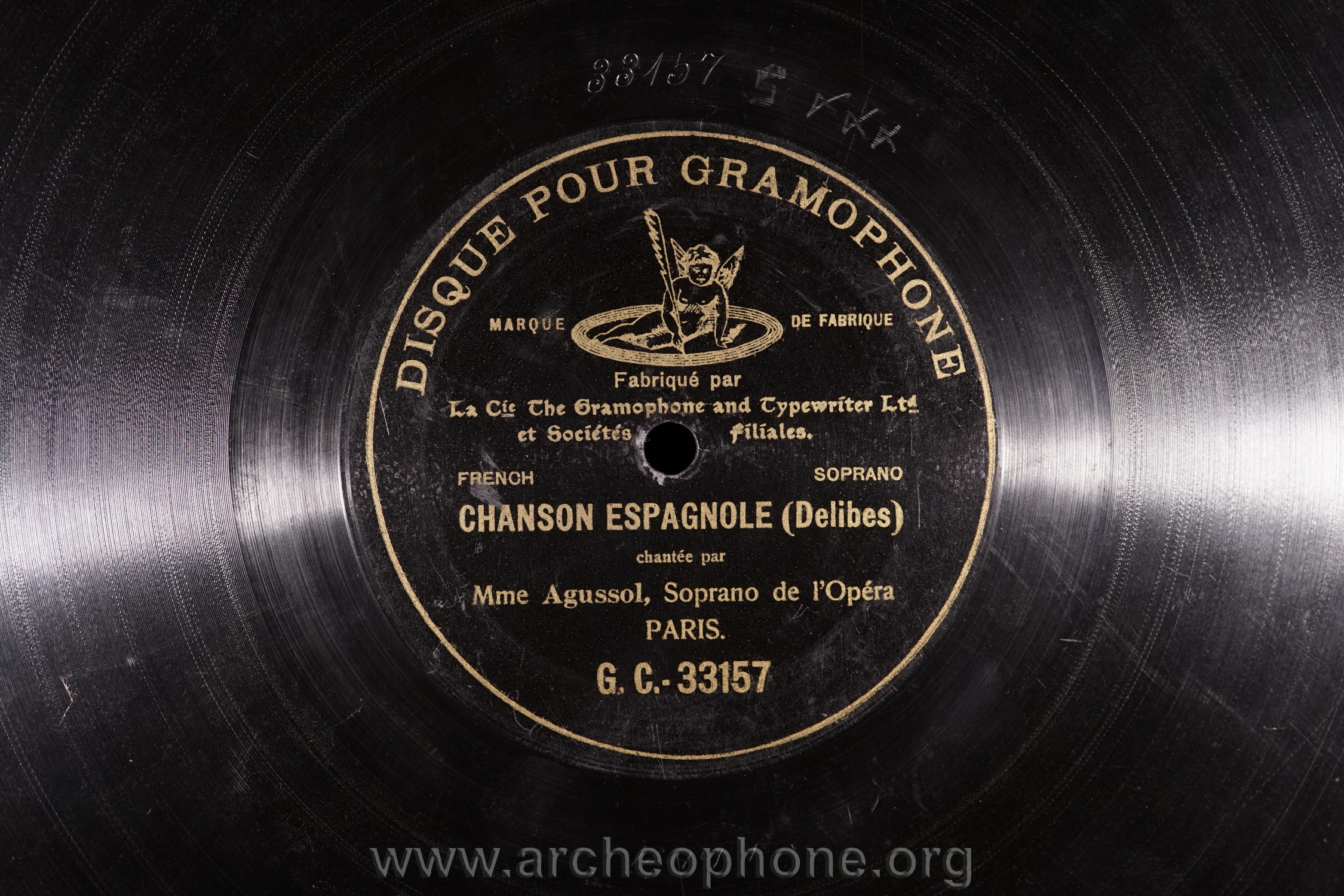 Photo du disque ou cylindre en question