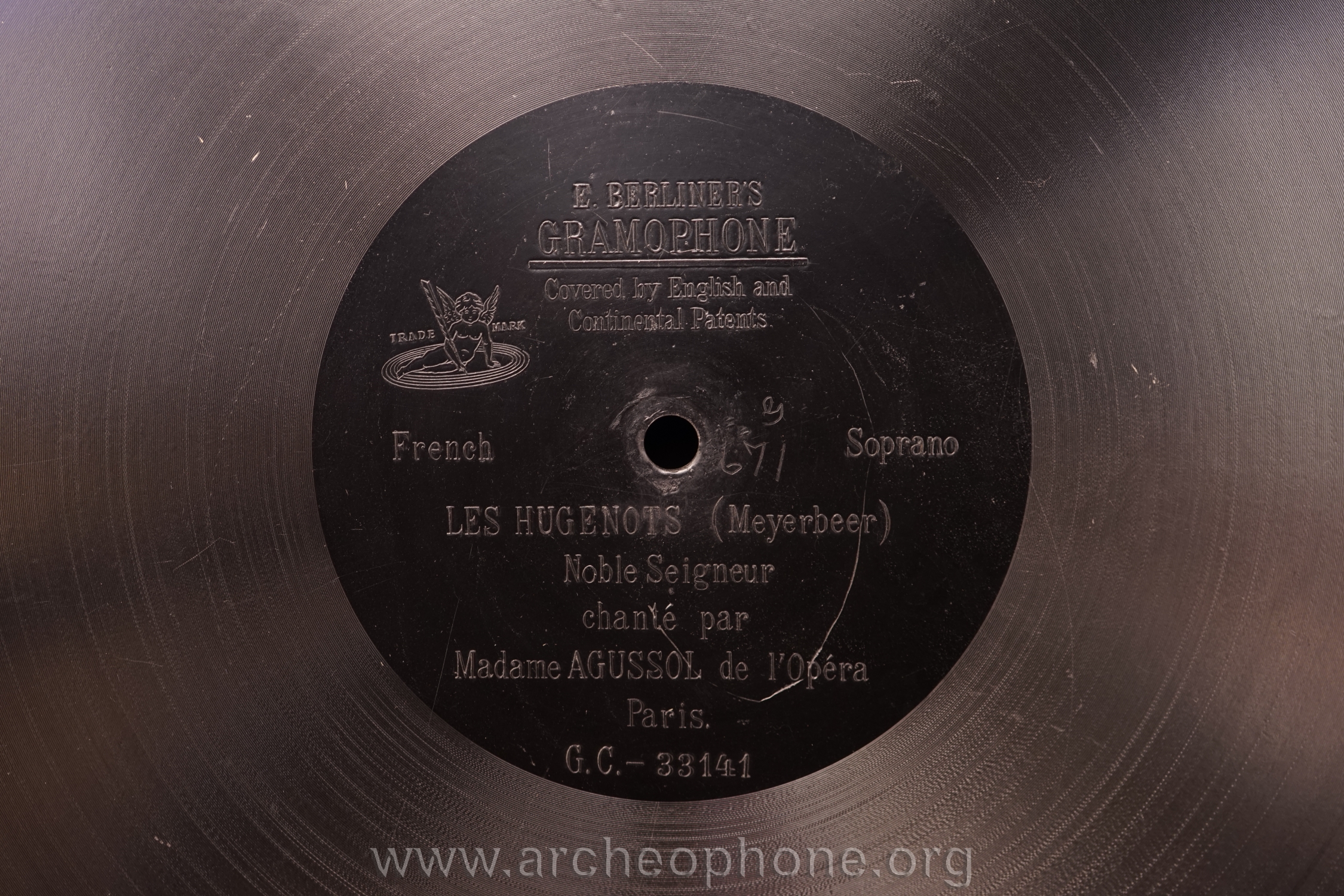 Photo du disque ou cylindre en question