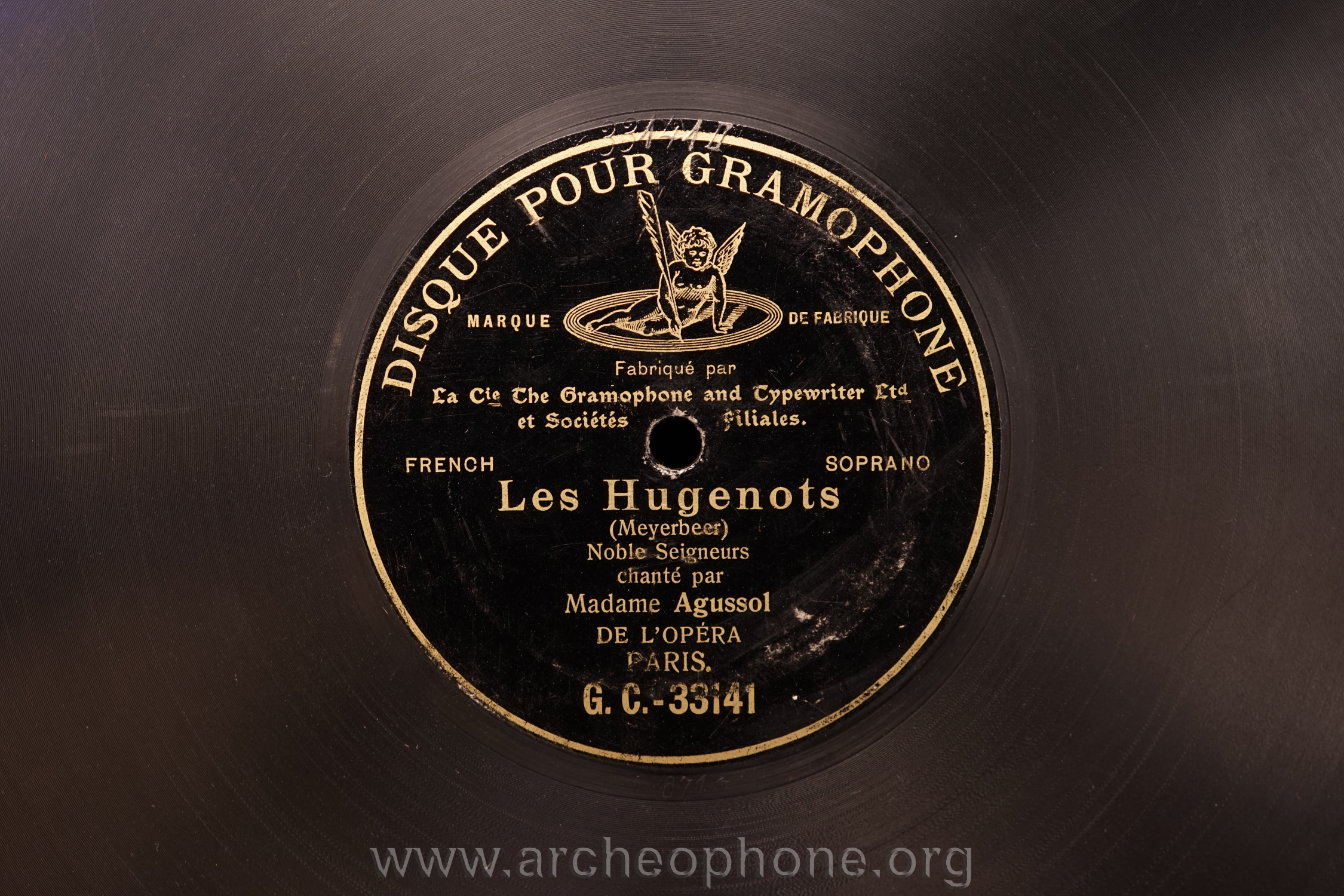 Photo du disque ou cylindre en question