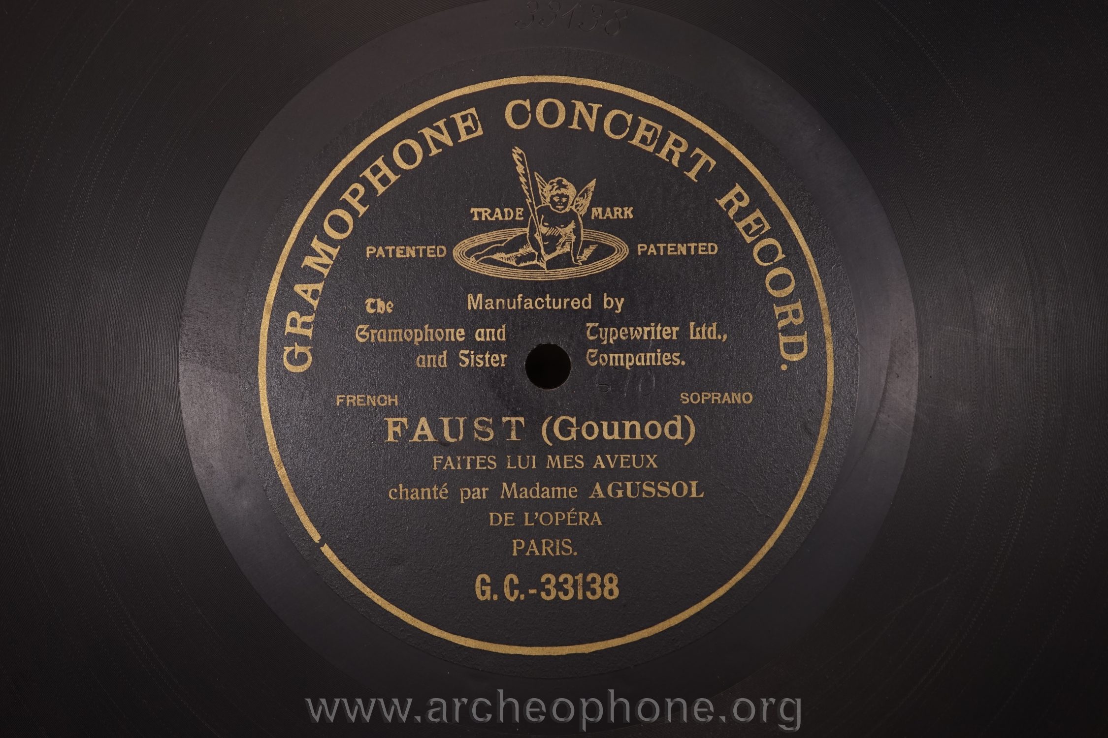 Photo du disque ou cylindre en question