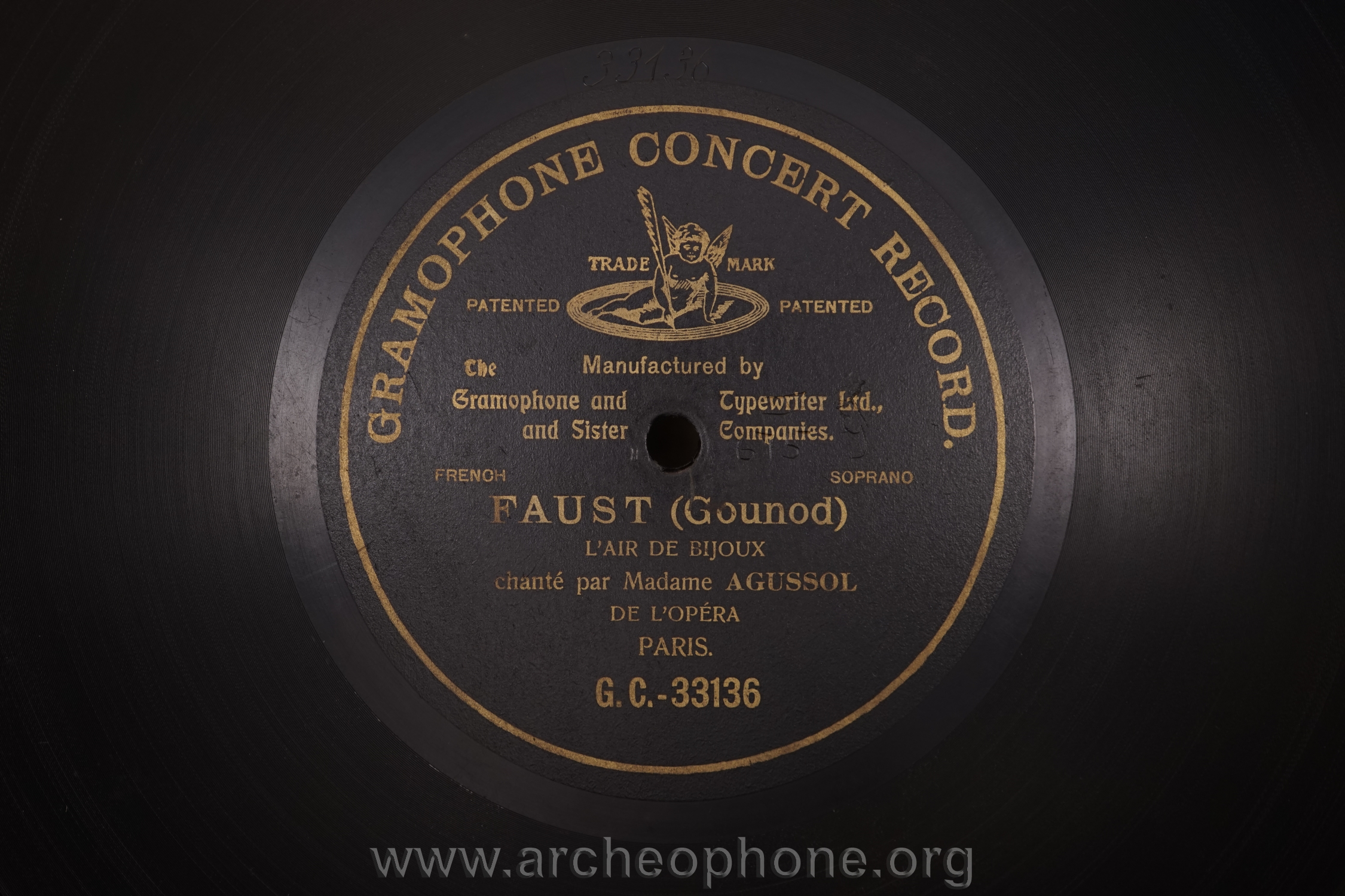 Photo du disque ou cylindre en question