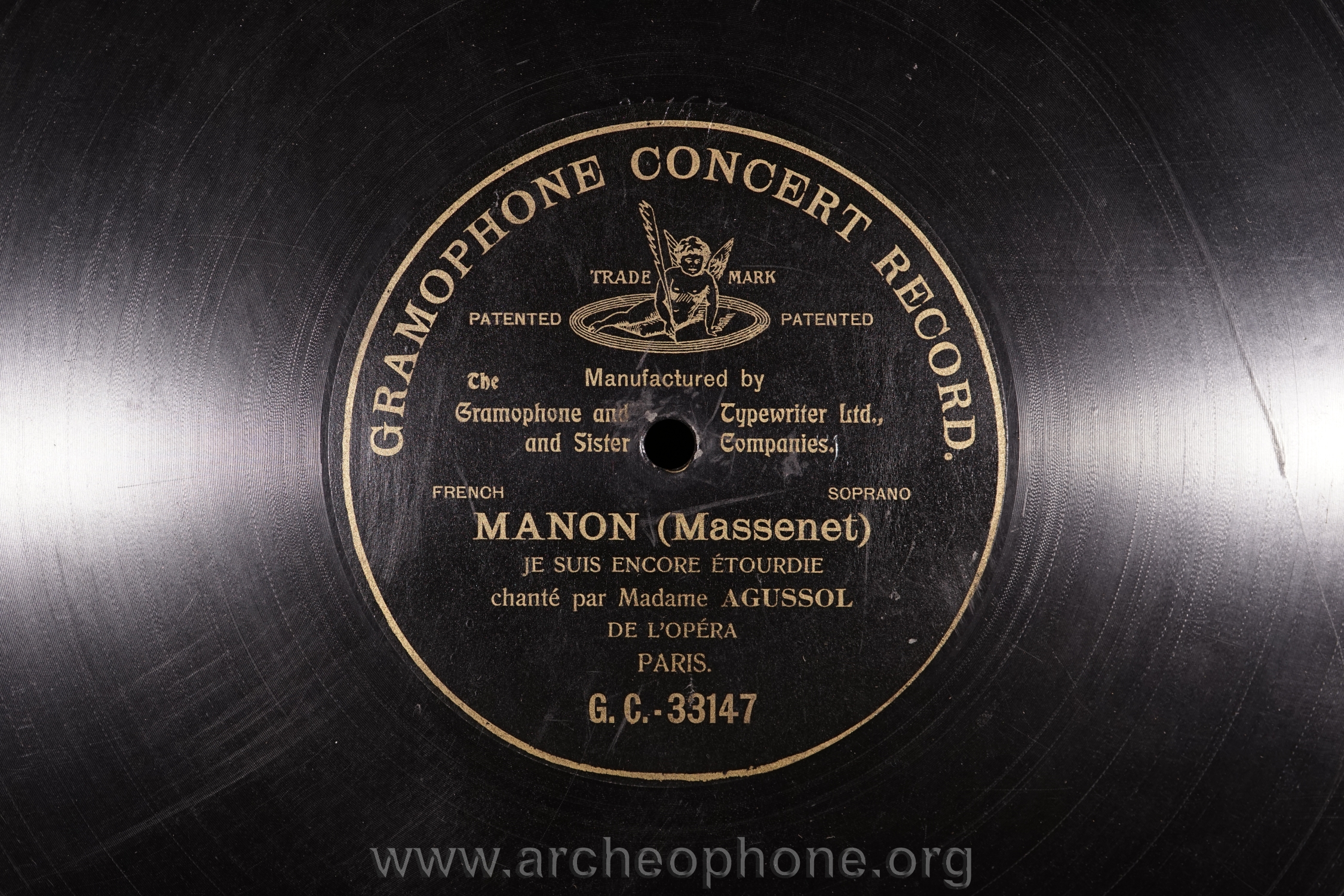 Photo du disque ou cylindre en question