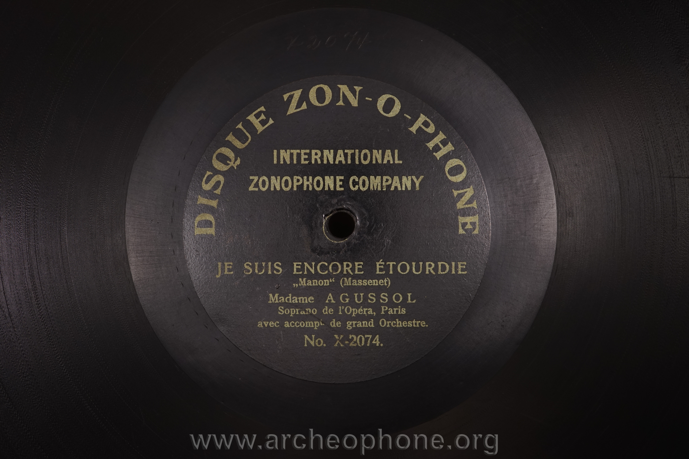 Photo du disque ou cylindre en question