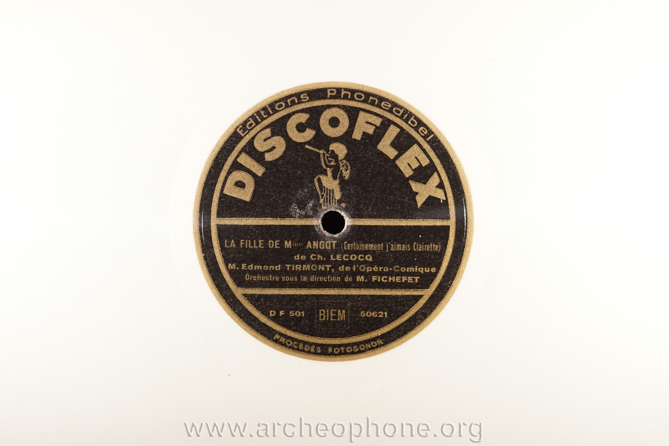 Photo du disque ou cylindre en question