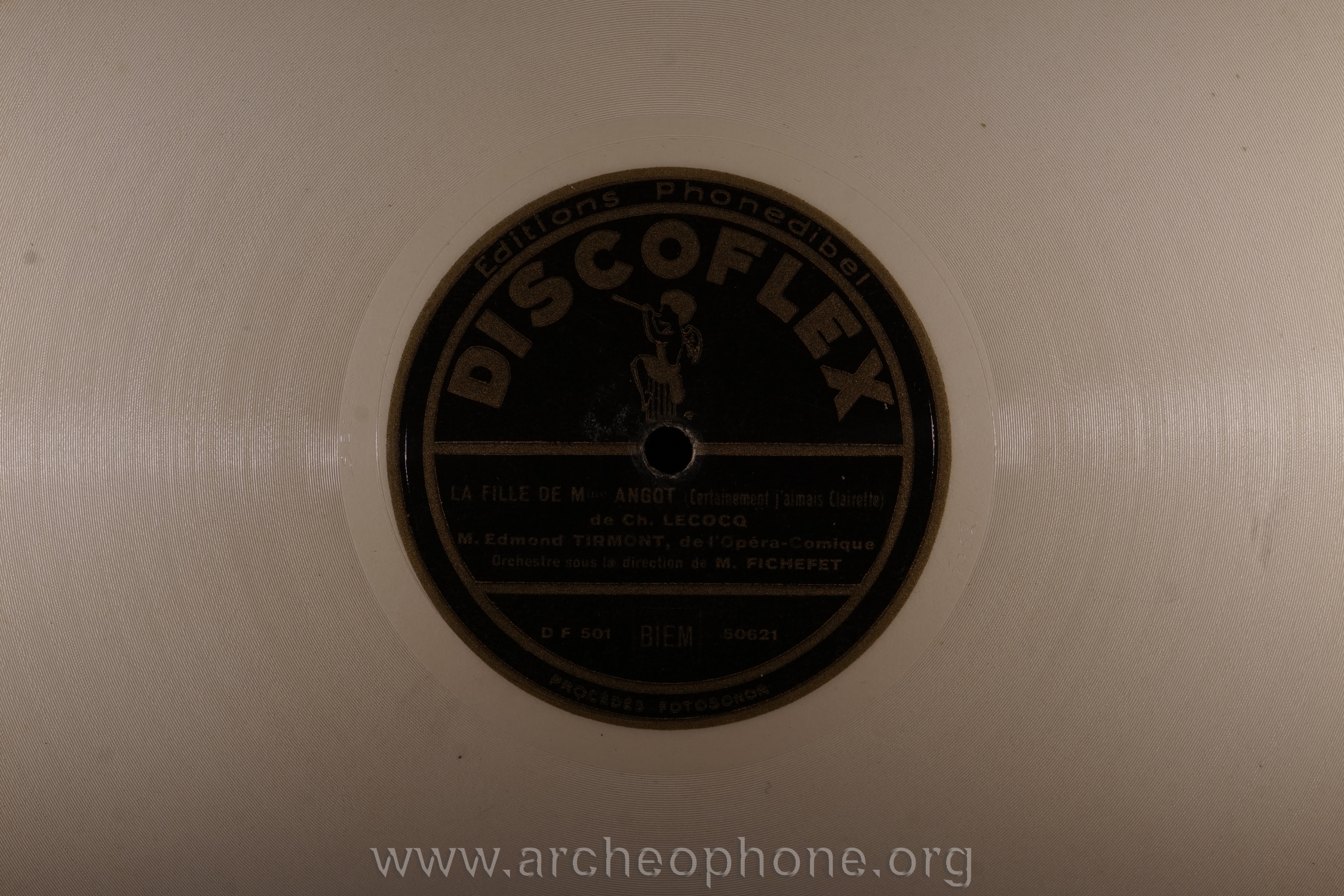 Photo du disque ou cylindre en question