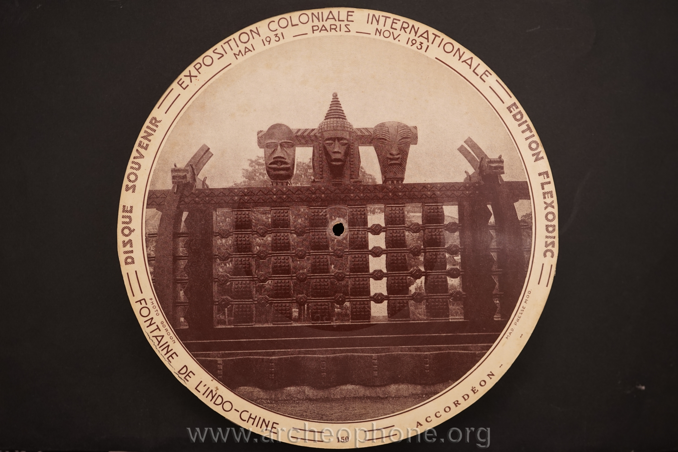 Photo du disque ou cylindre en question