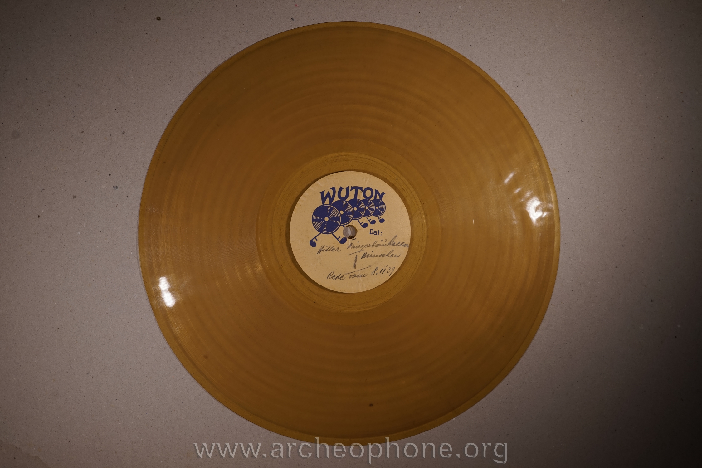 Photo du disque ou cylindre en question