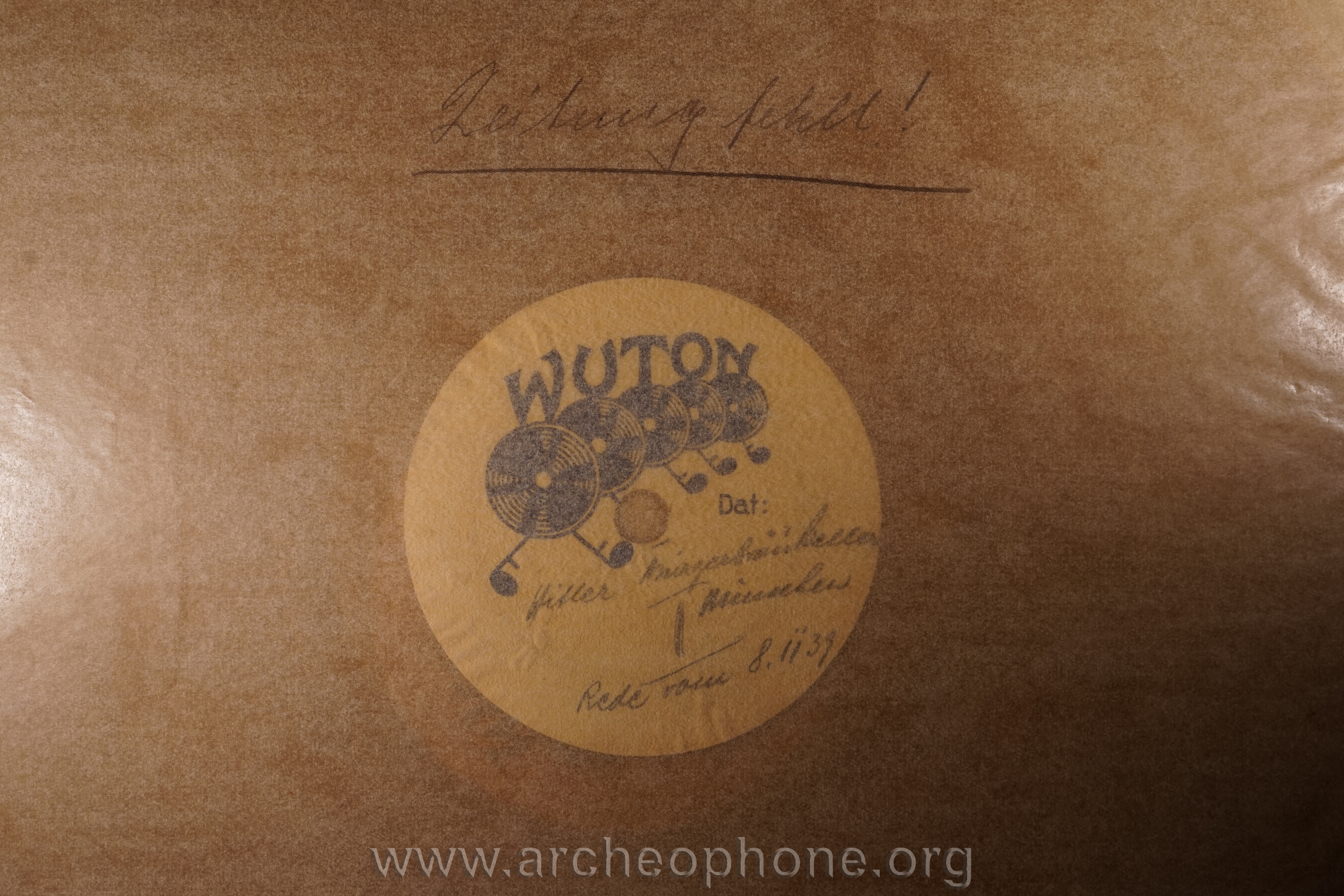 Photo du disque ou cylindre en question