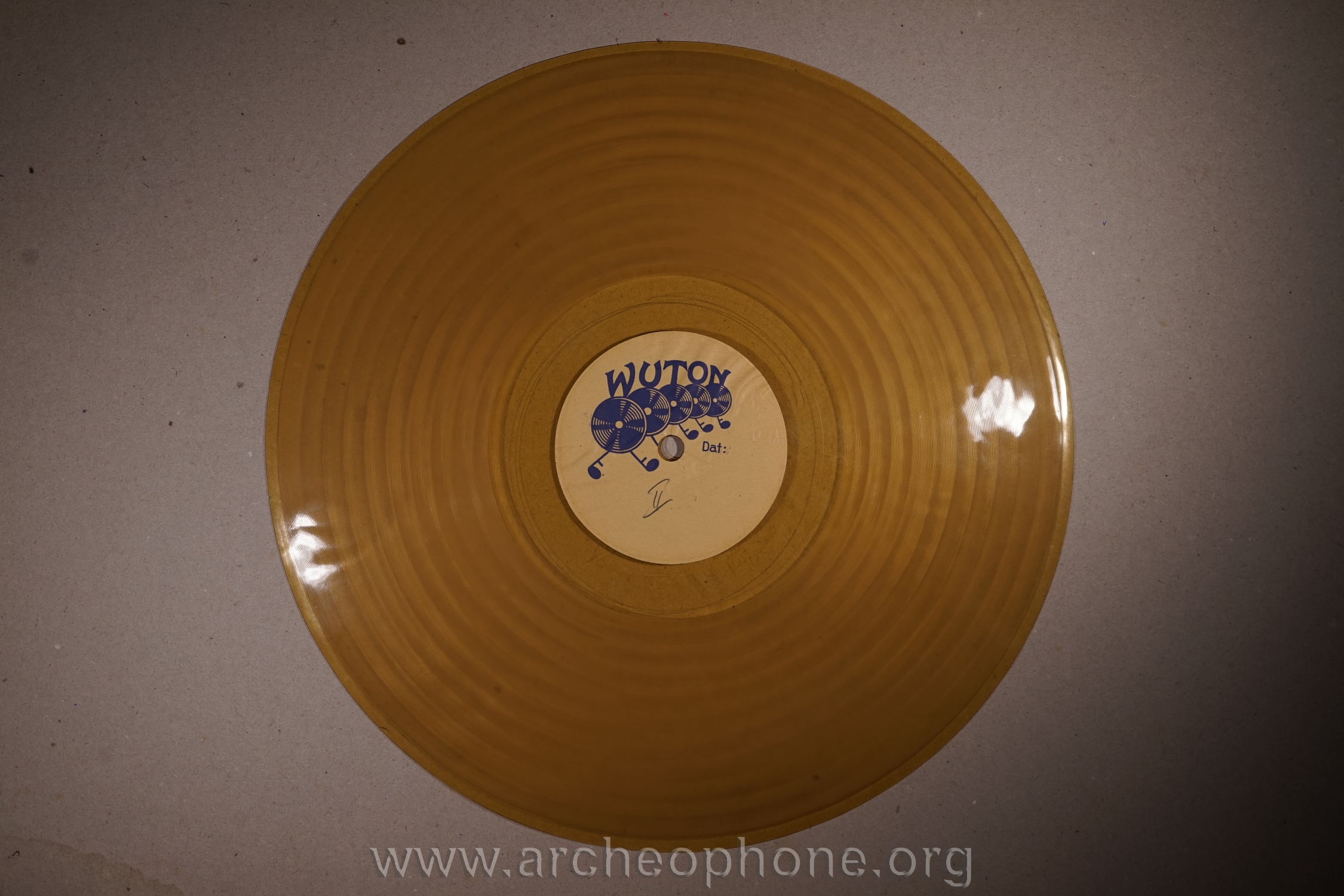 Photo du disque ou cylindre en question