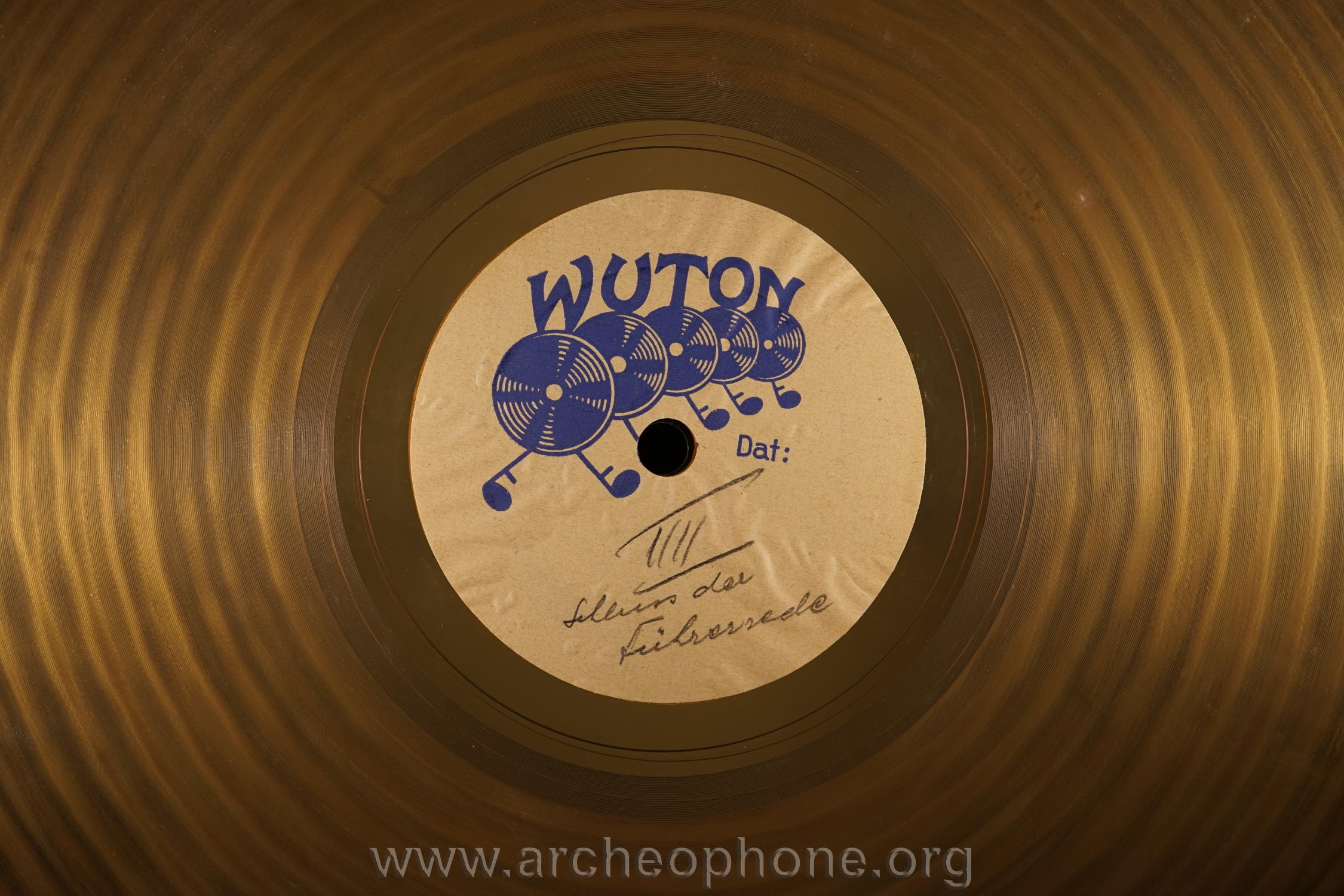 Photo du disque ou cylindre en question